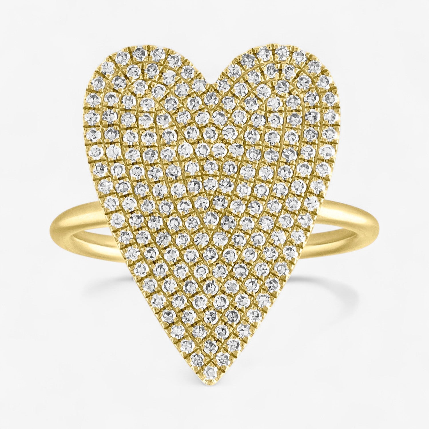 Pave Jumbo Heart Ring