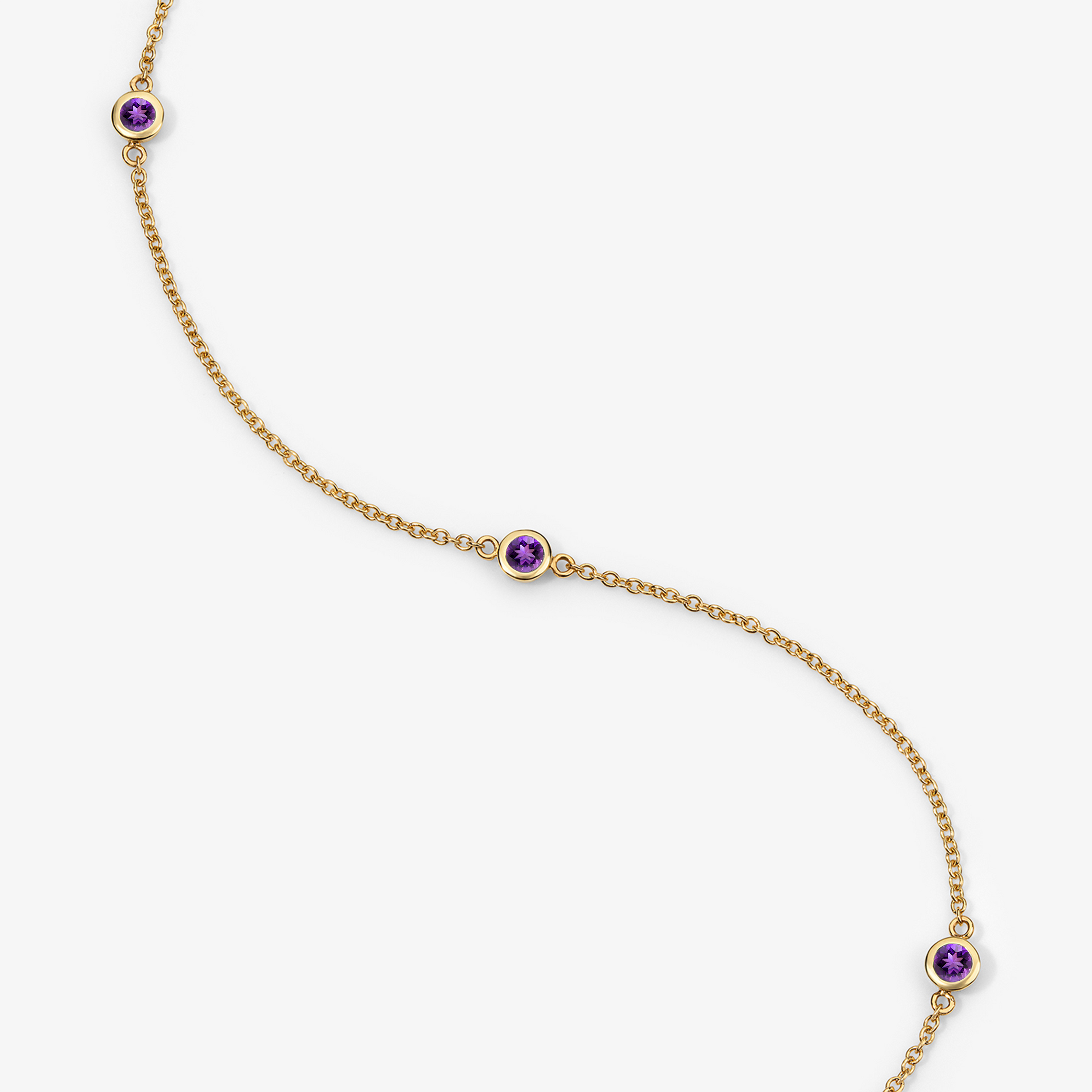 Margot Birthstone Bezel Anklet