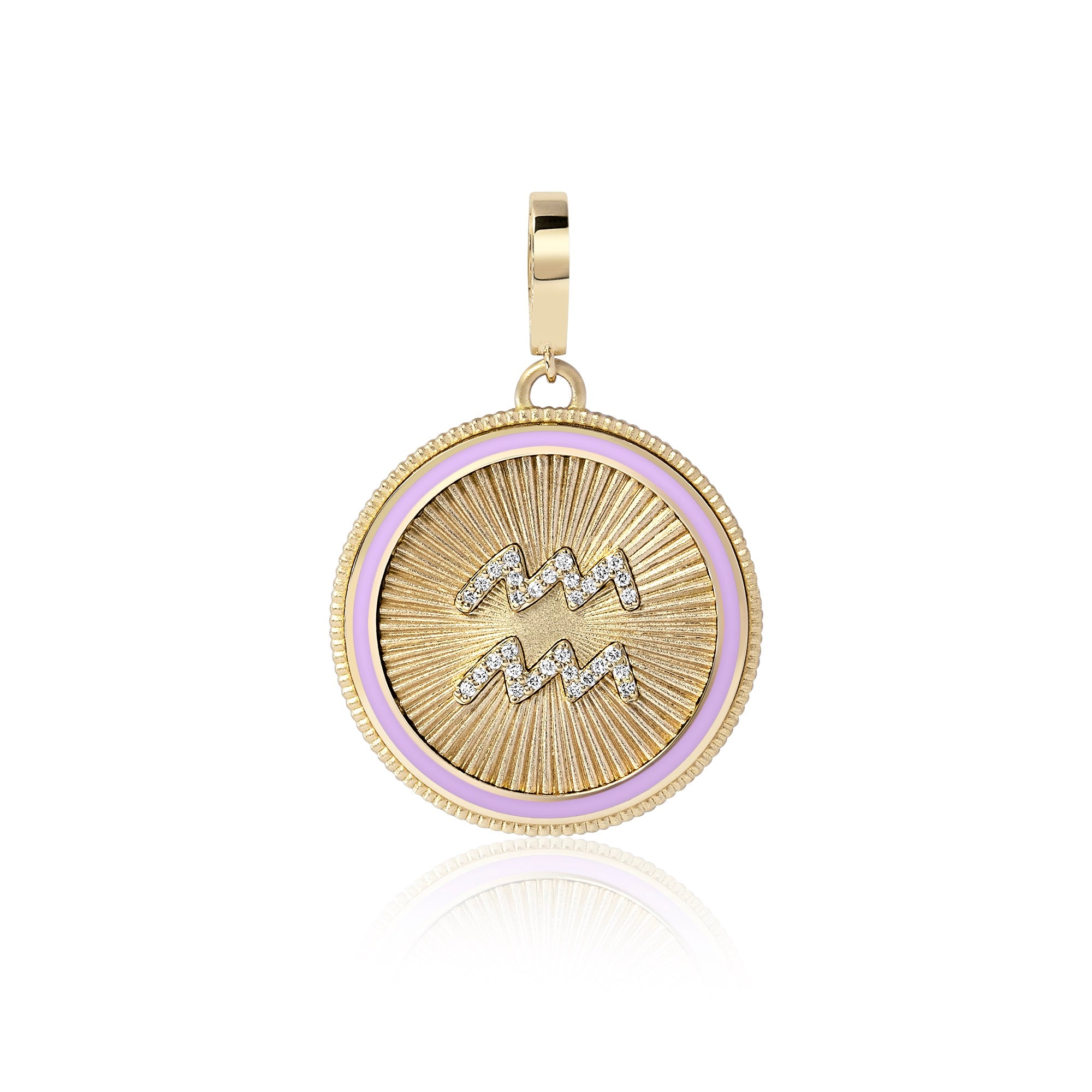 Personalised Satellite Zodiac Pendant Necklace | Lisa Angel
