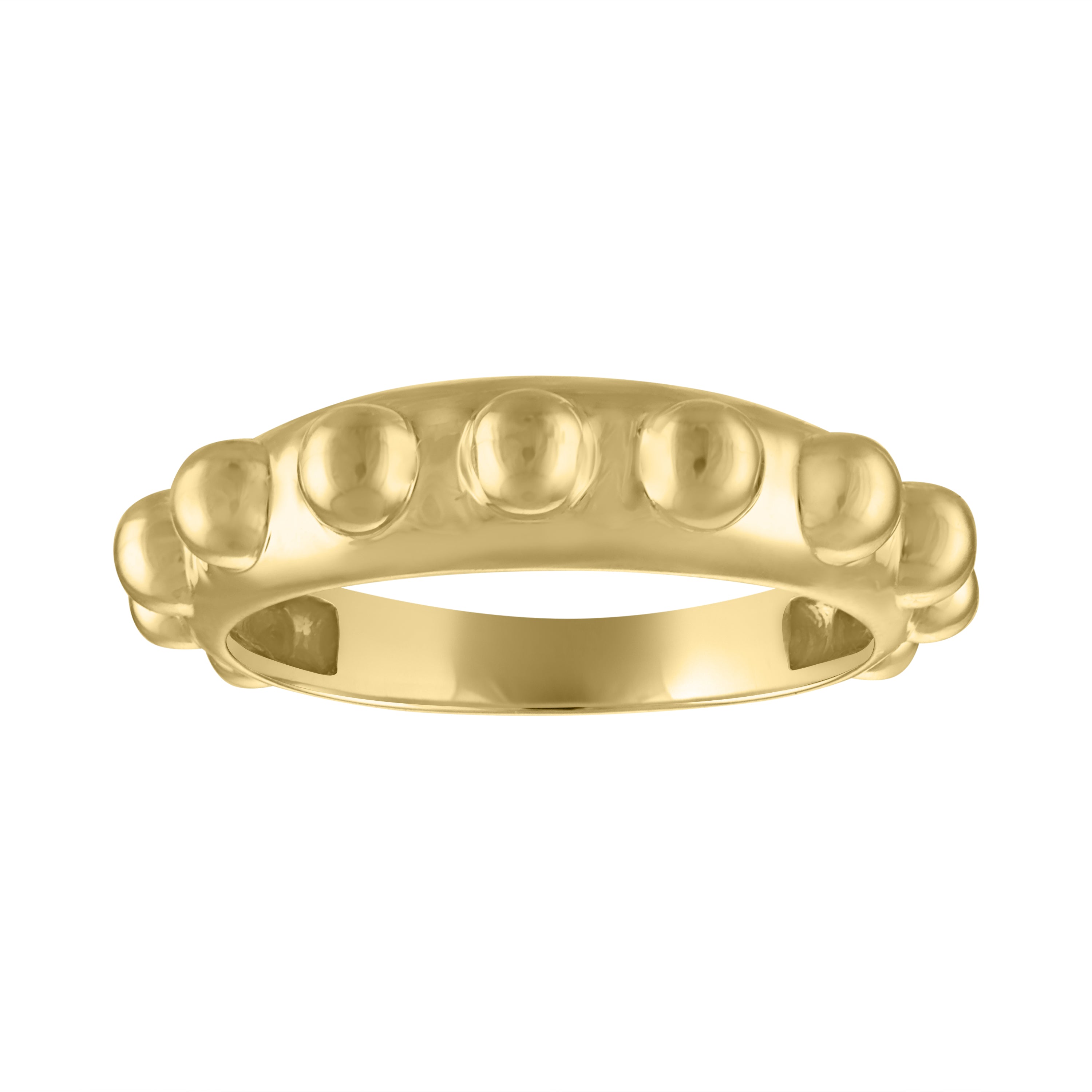 Bailey Bubble Band in Yellow Gold Size 6.5