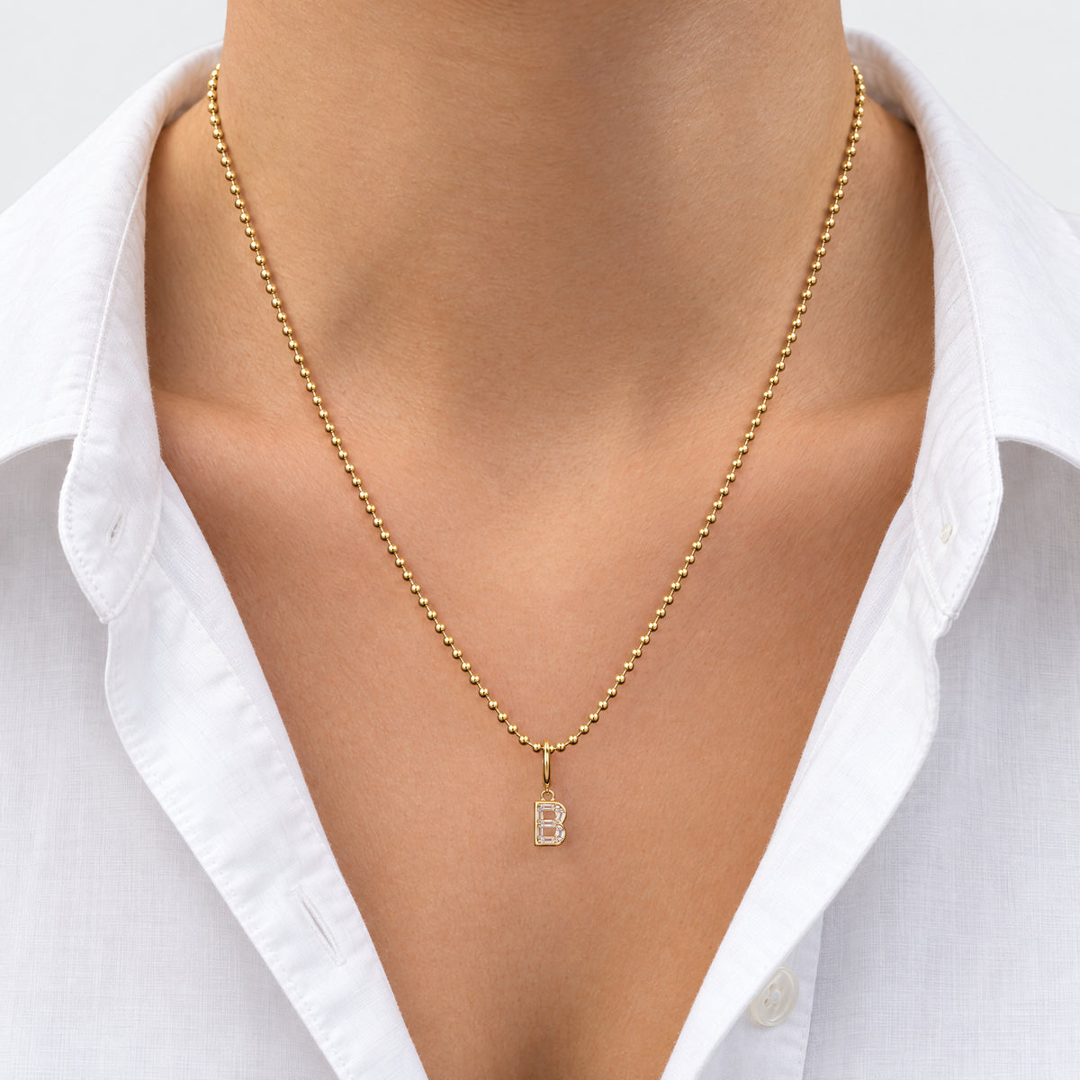 Coco Lab Diamond Initial Charm