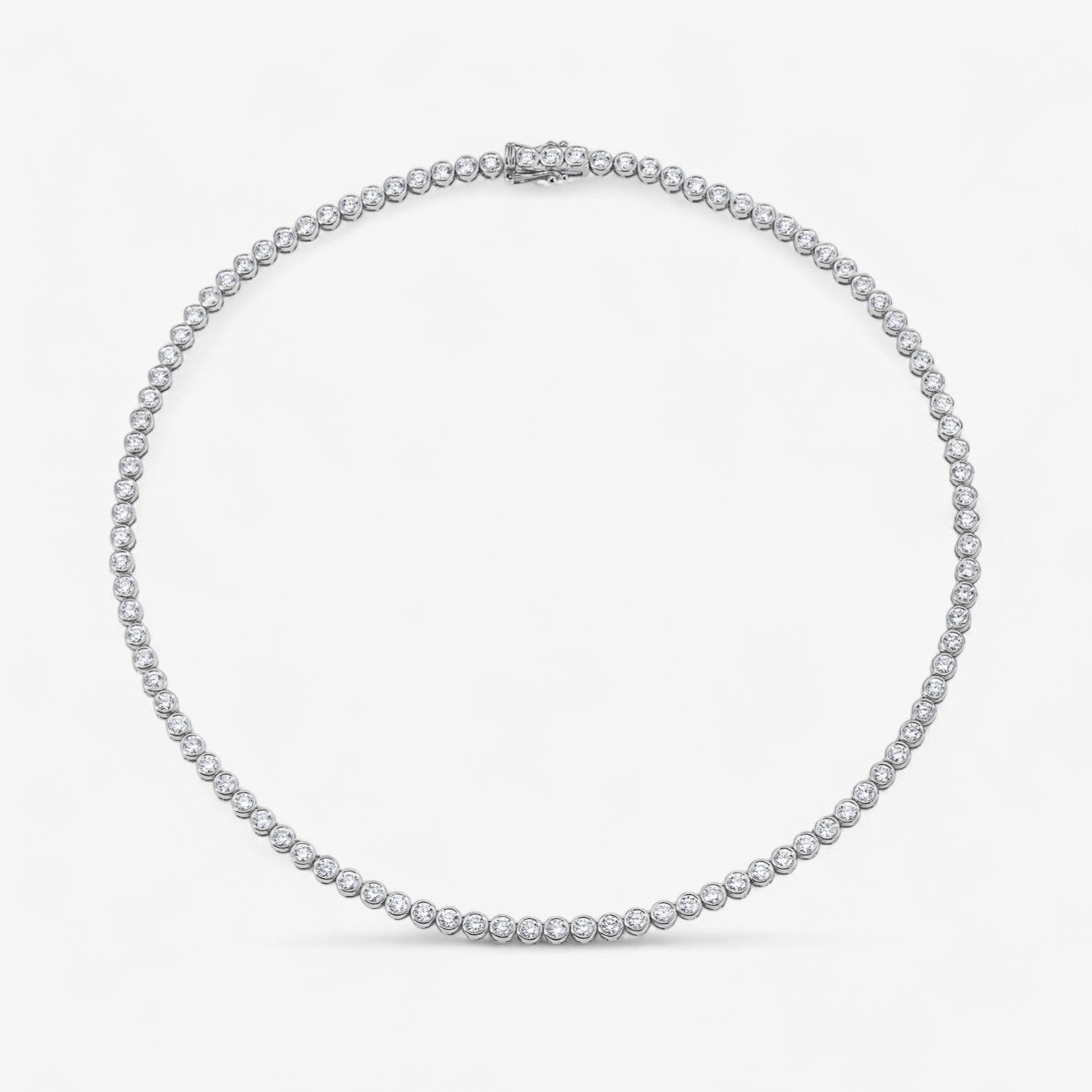 Margot Bezel Tennis Necklace