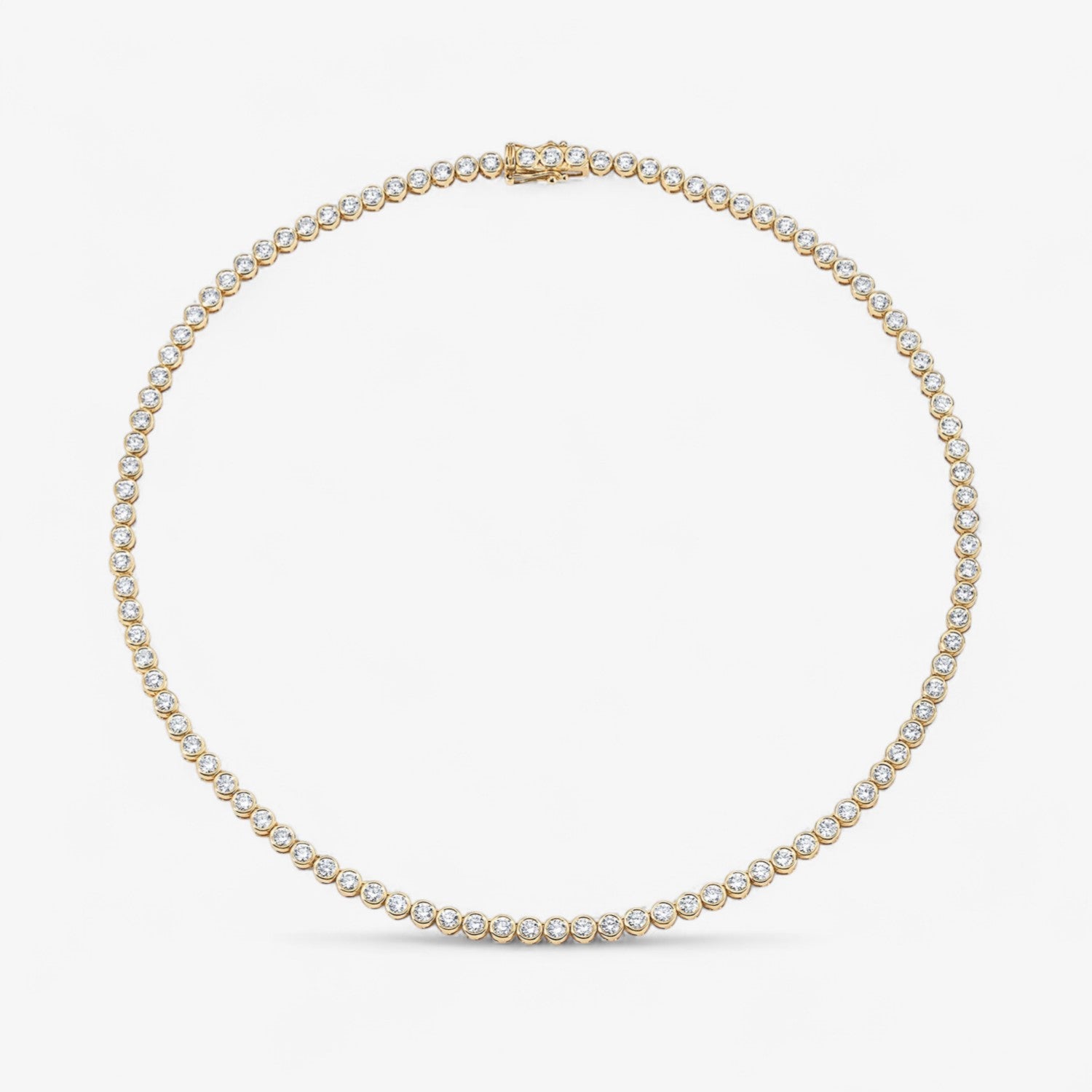 Margot Bezel Tennis Necklace
