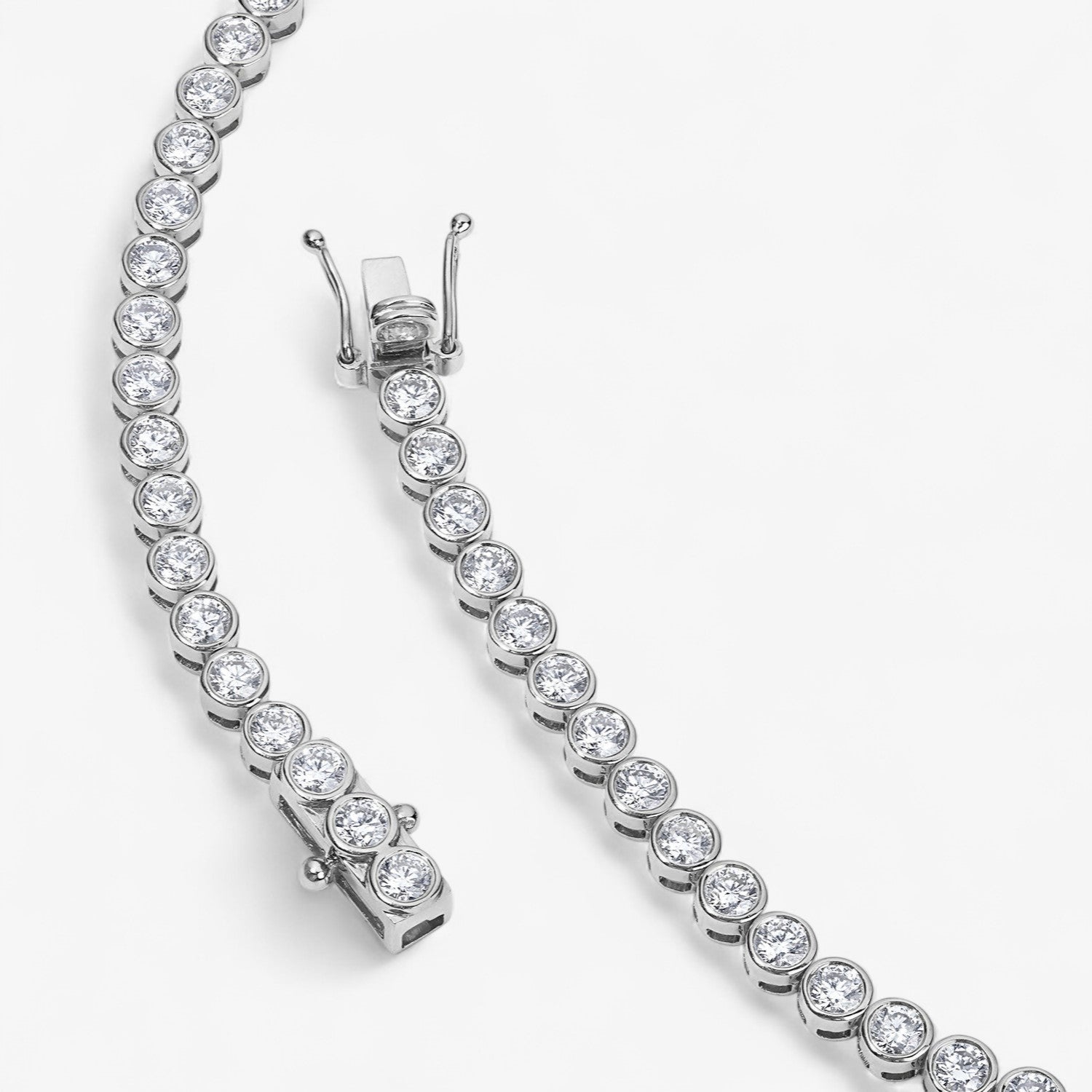 Margot Bezel Tennis Necklace