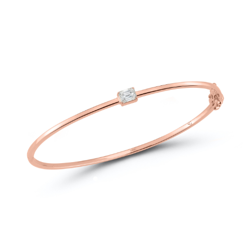 Vault Sale: Gold Arielle Bangle in Rose Gold Size XS