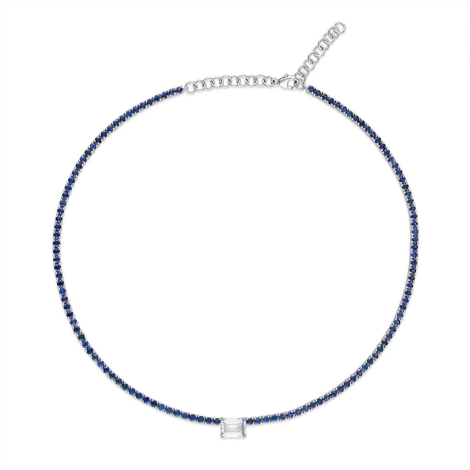 Blue Sapphire Emerson Tennis Choker