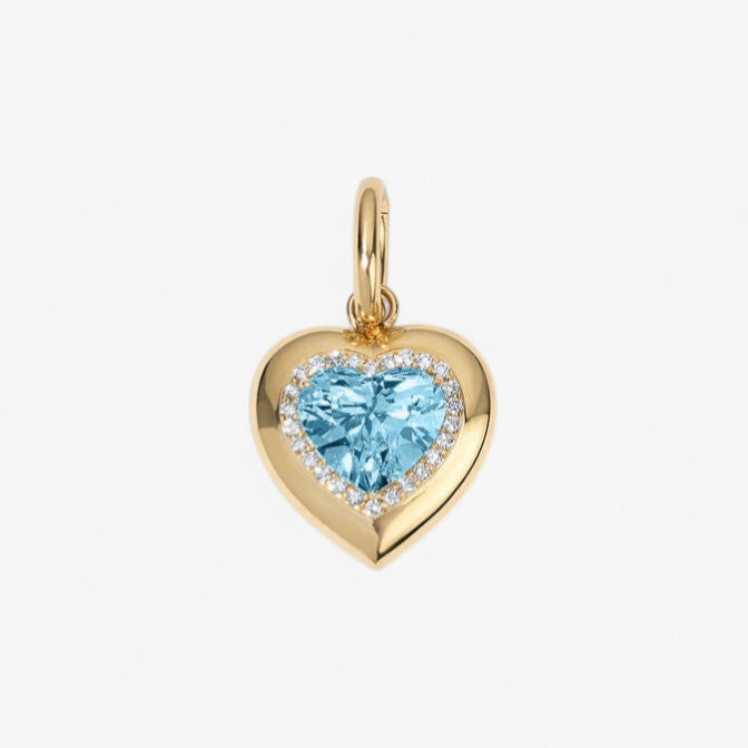 Candy Button Heart Charm