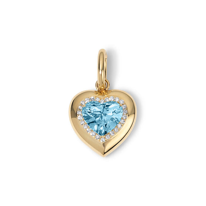 Candy Button Heart Charm