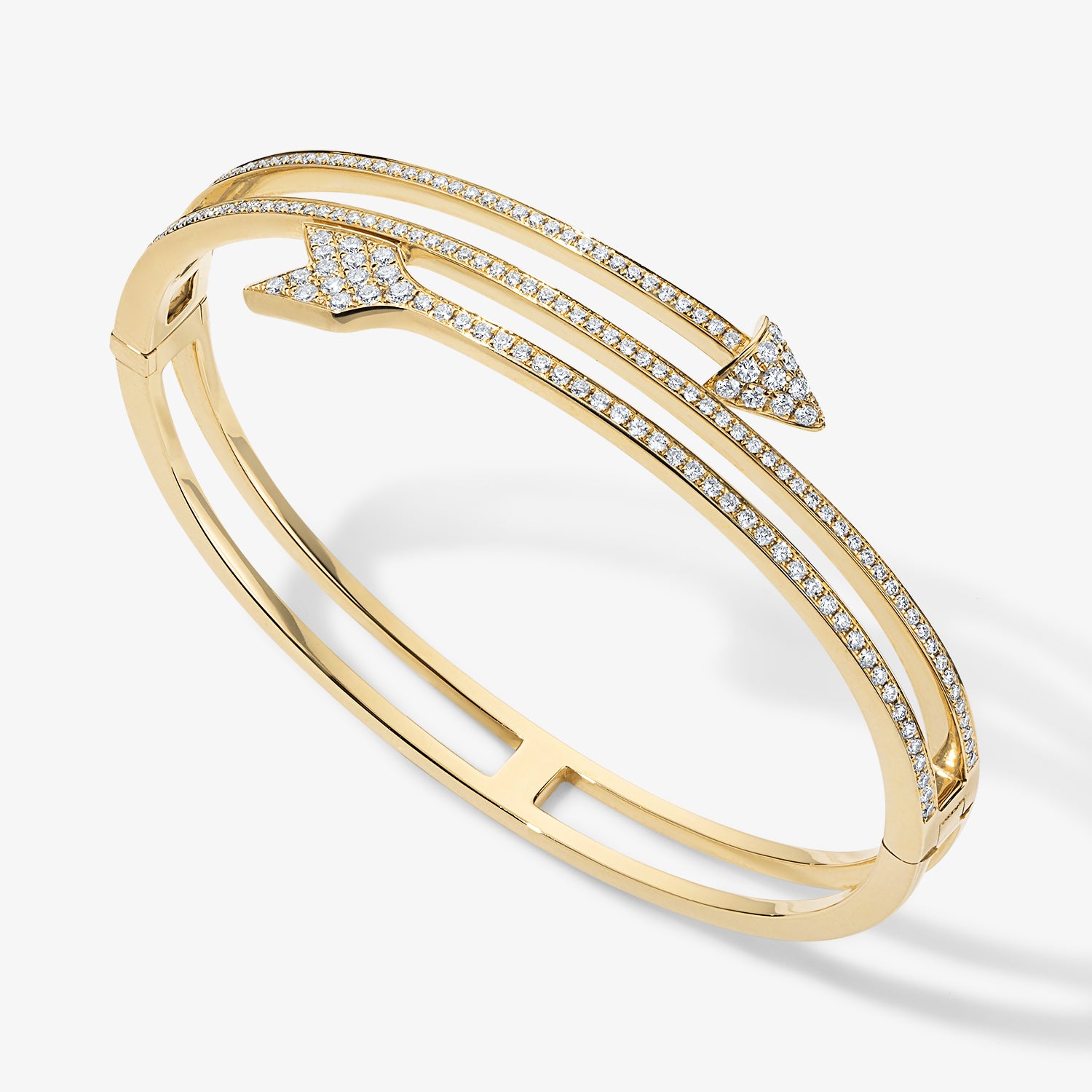 Kelly Pave Arrow Bypass Bangle