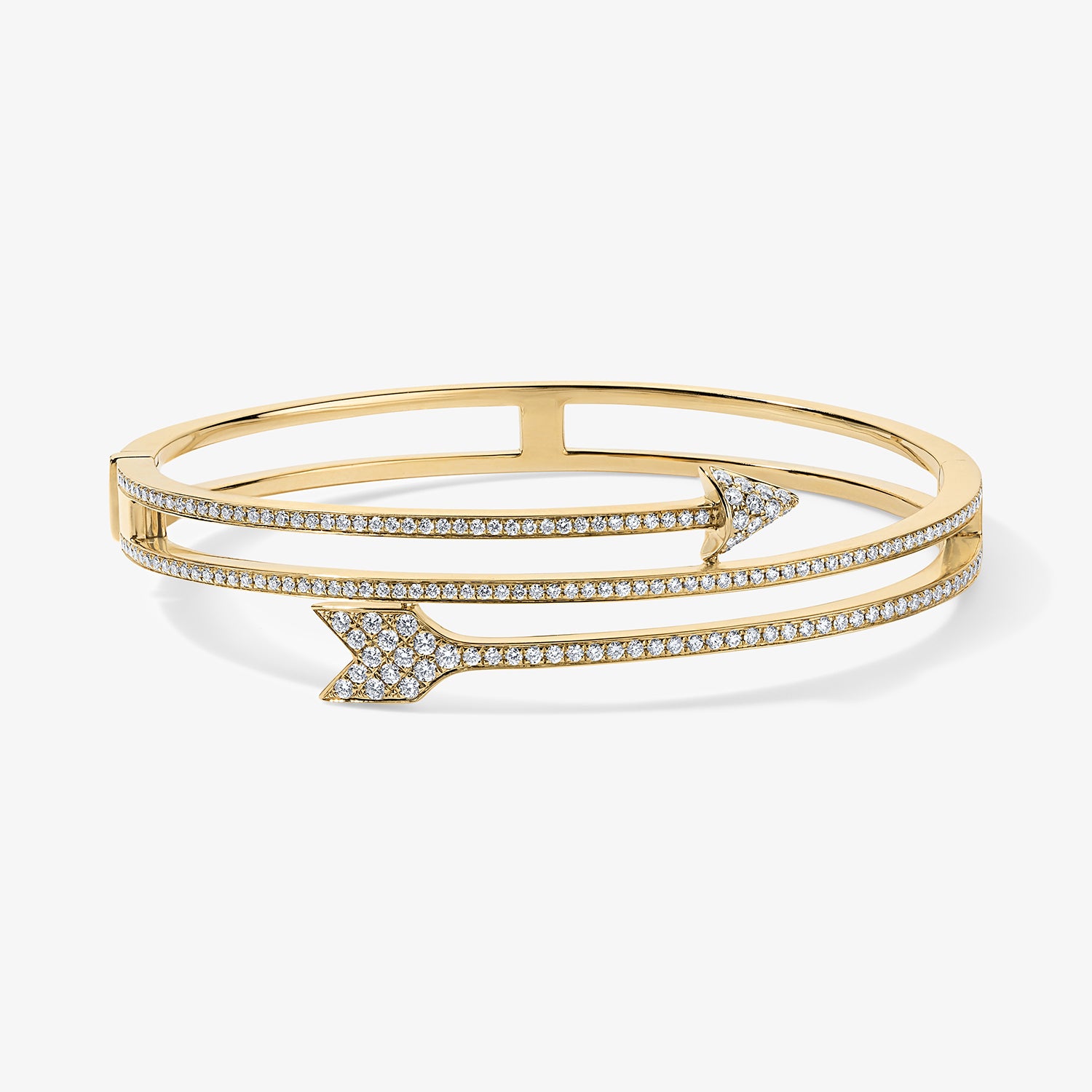 Kelly Pave Arrow Bypass Bangle
