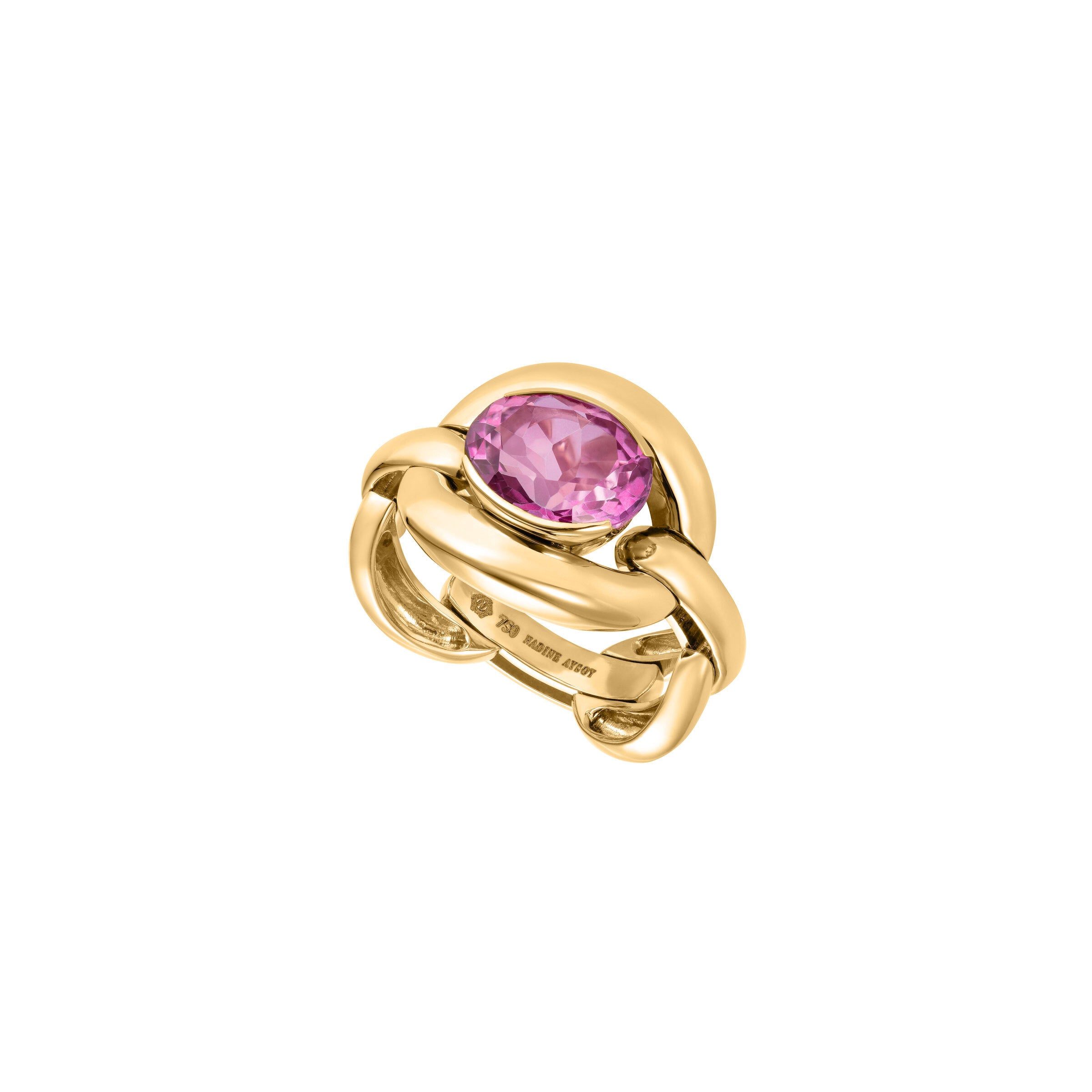 Scosha | The Rolinda Ring with Pink Topaz