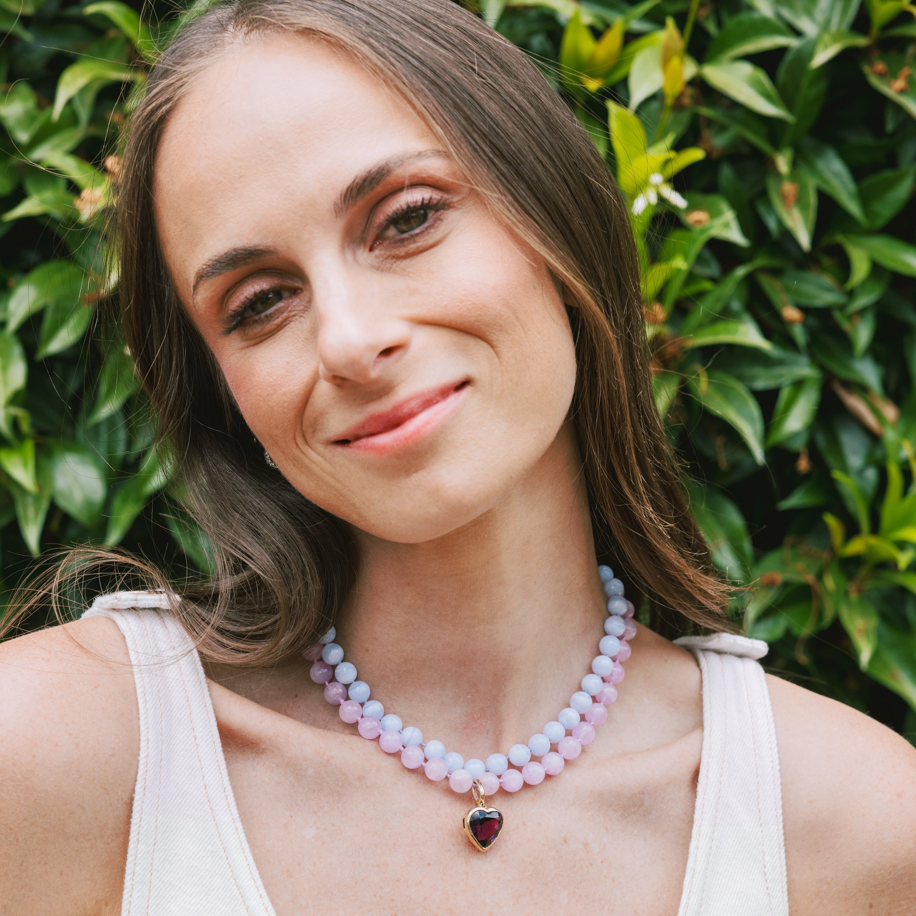 Cape Amethyst Beaded Necklace