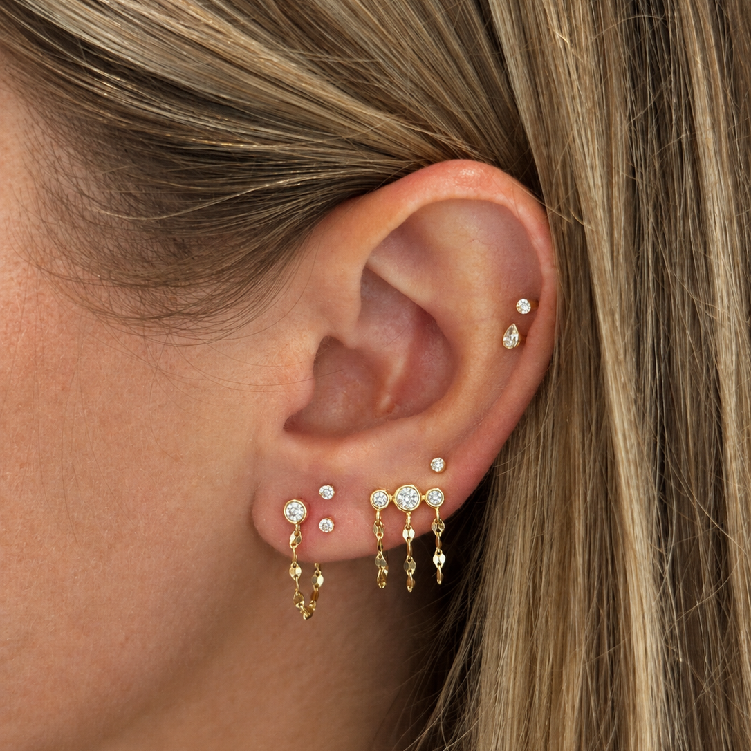 Olivia Diamond Chain Earrings
