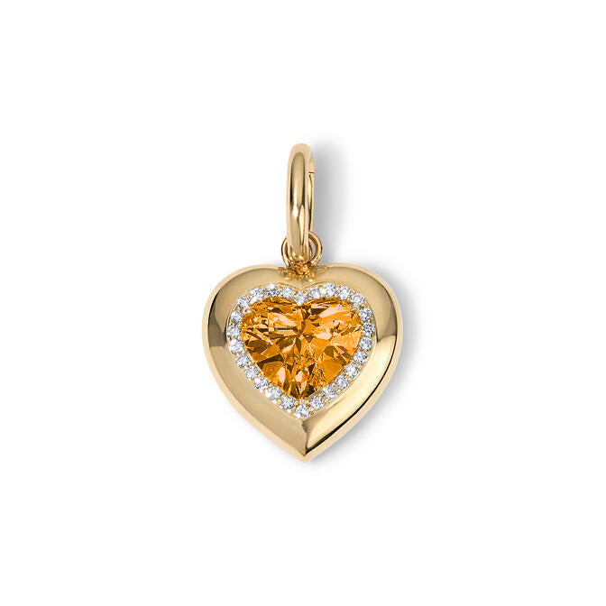 Candy Button Heart Charm