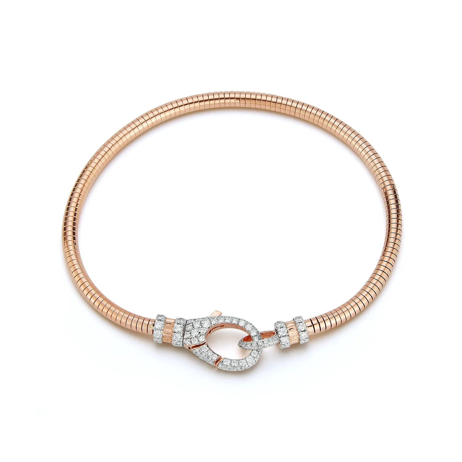 Clive Boa Chain Bracelet with Diamond Clasp