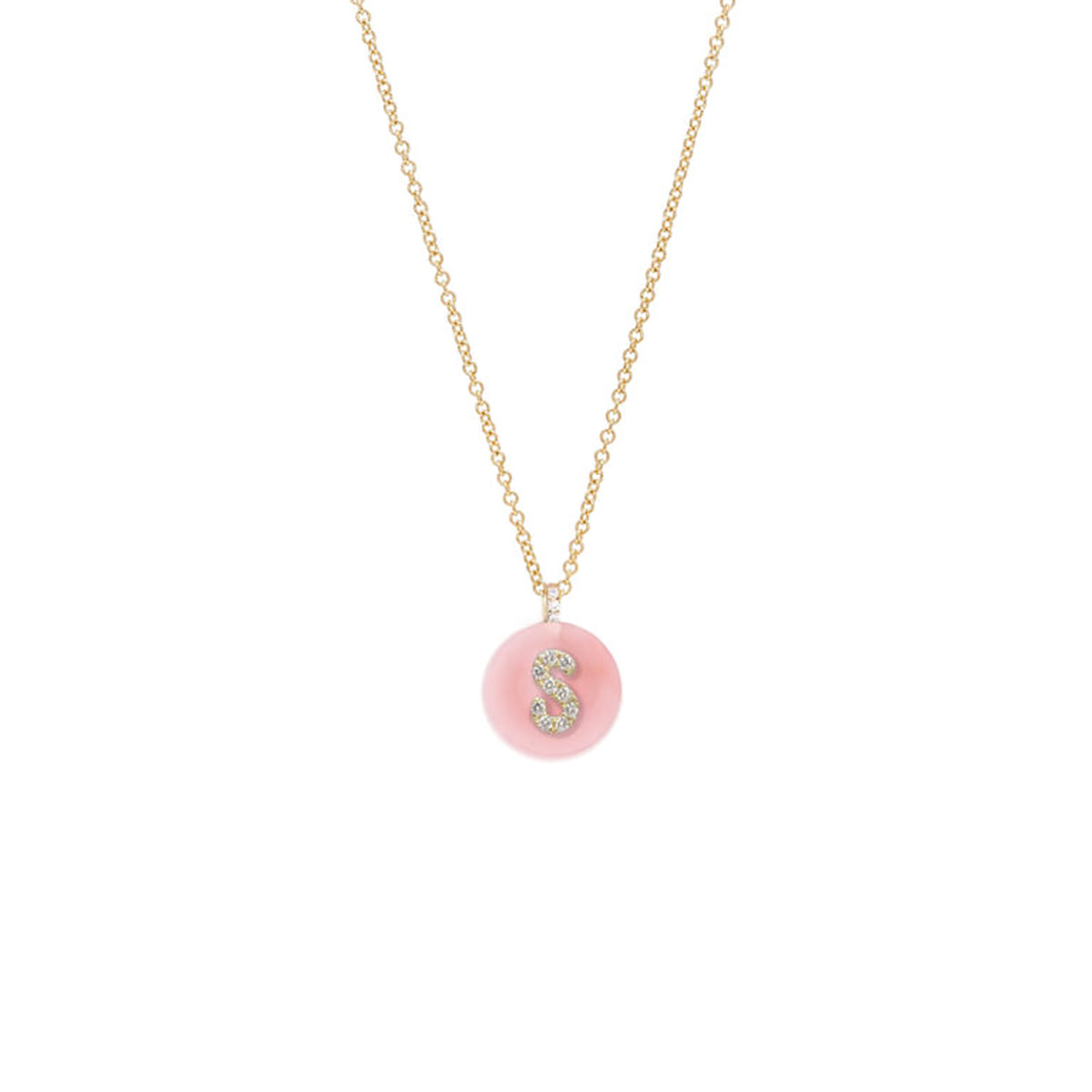 Coexist Initial Necklace on Gemstone