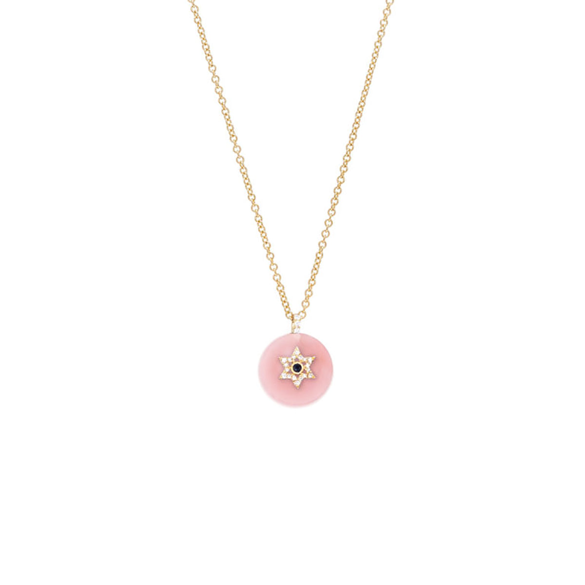 Coexist Star of David Necklace on Gemstone