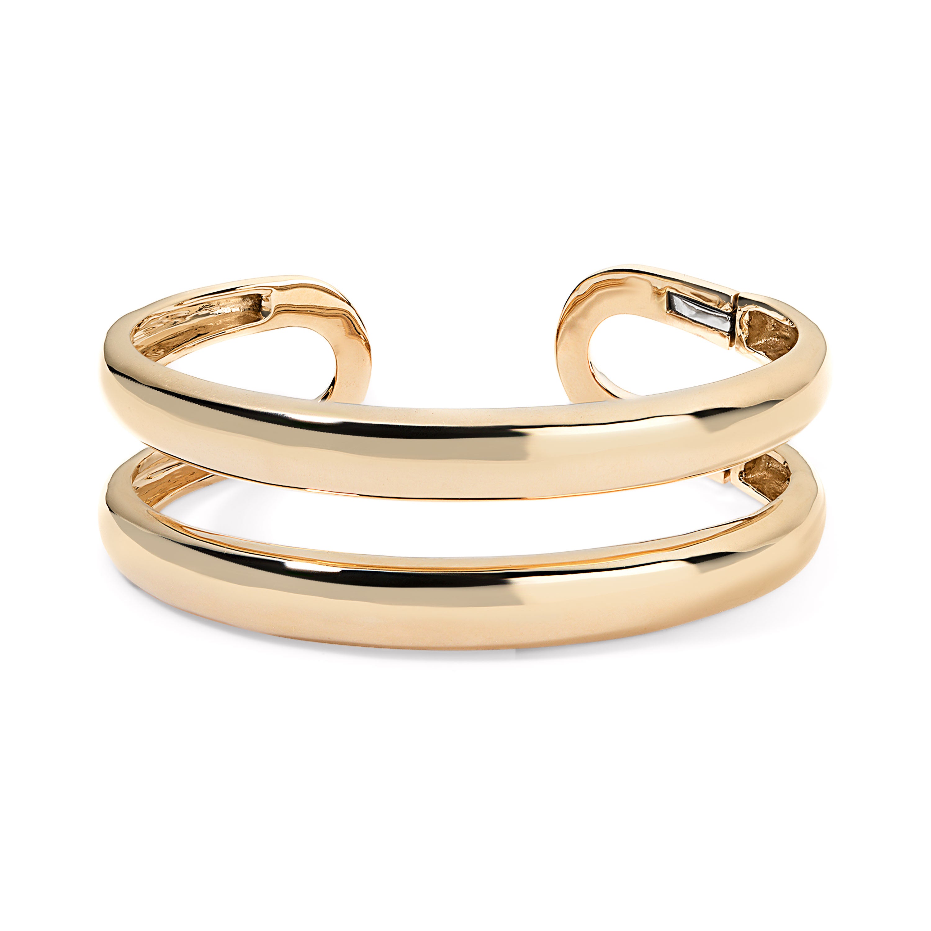 Gold Double Domed Cuff