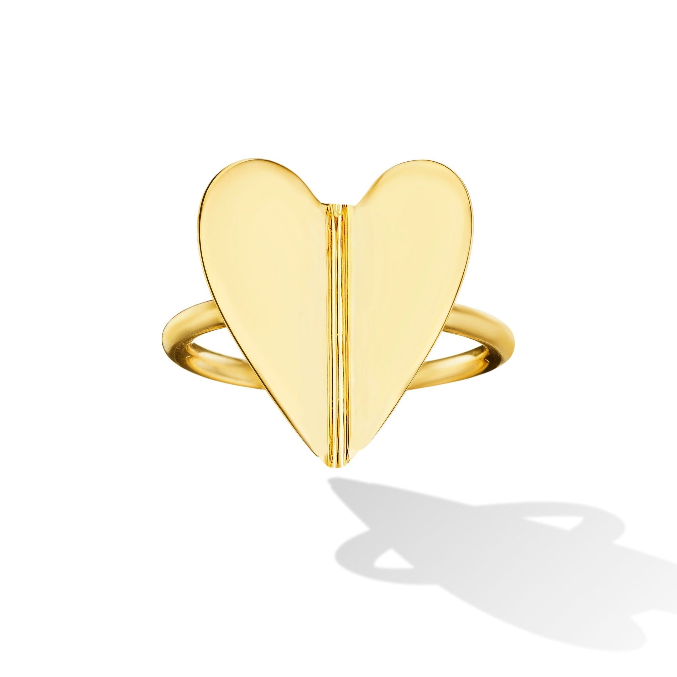 Wings of Love Folded Heart Ring