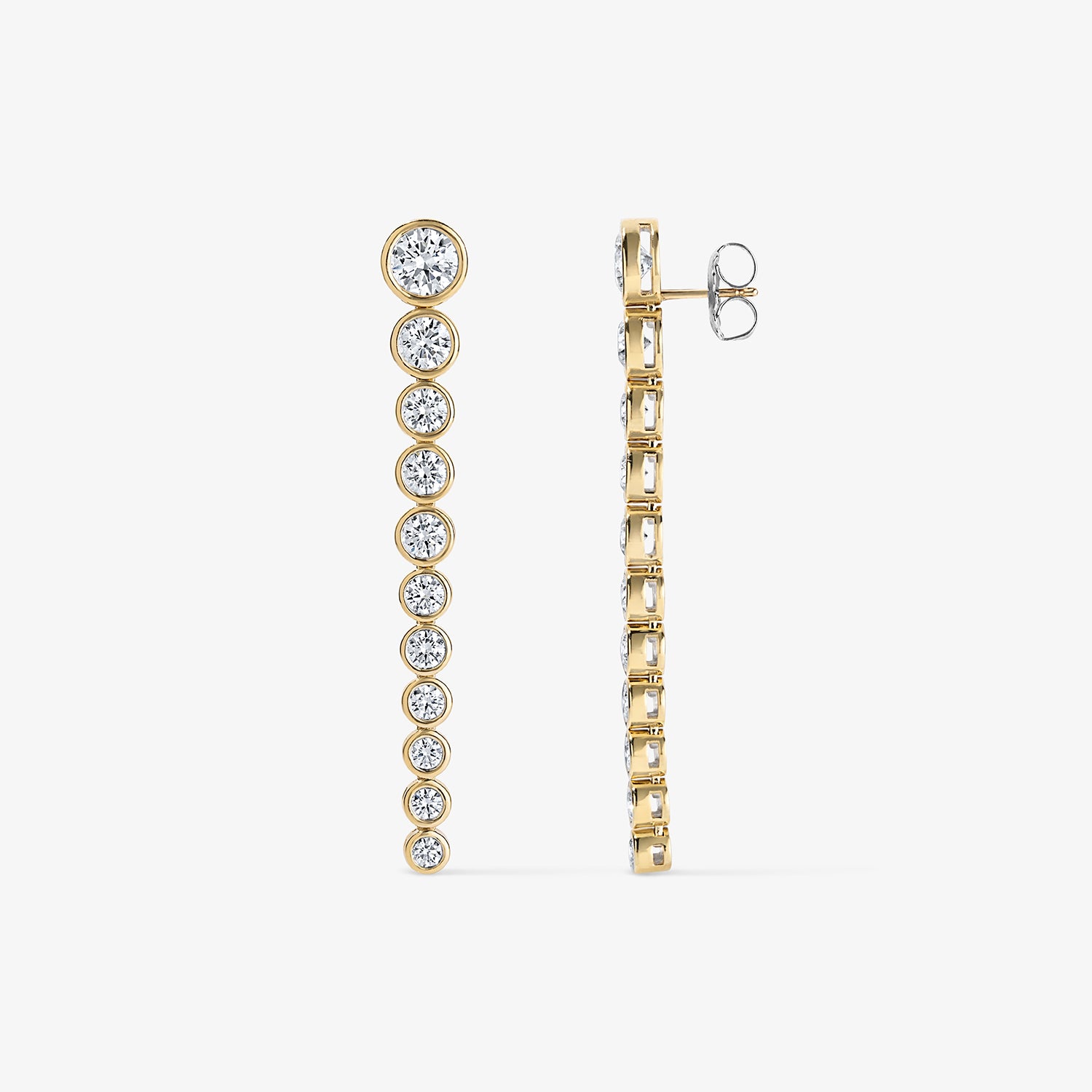 5.88CT Margot Bezel Drop Earrings