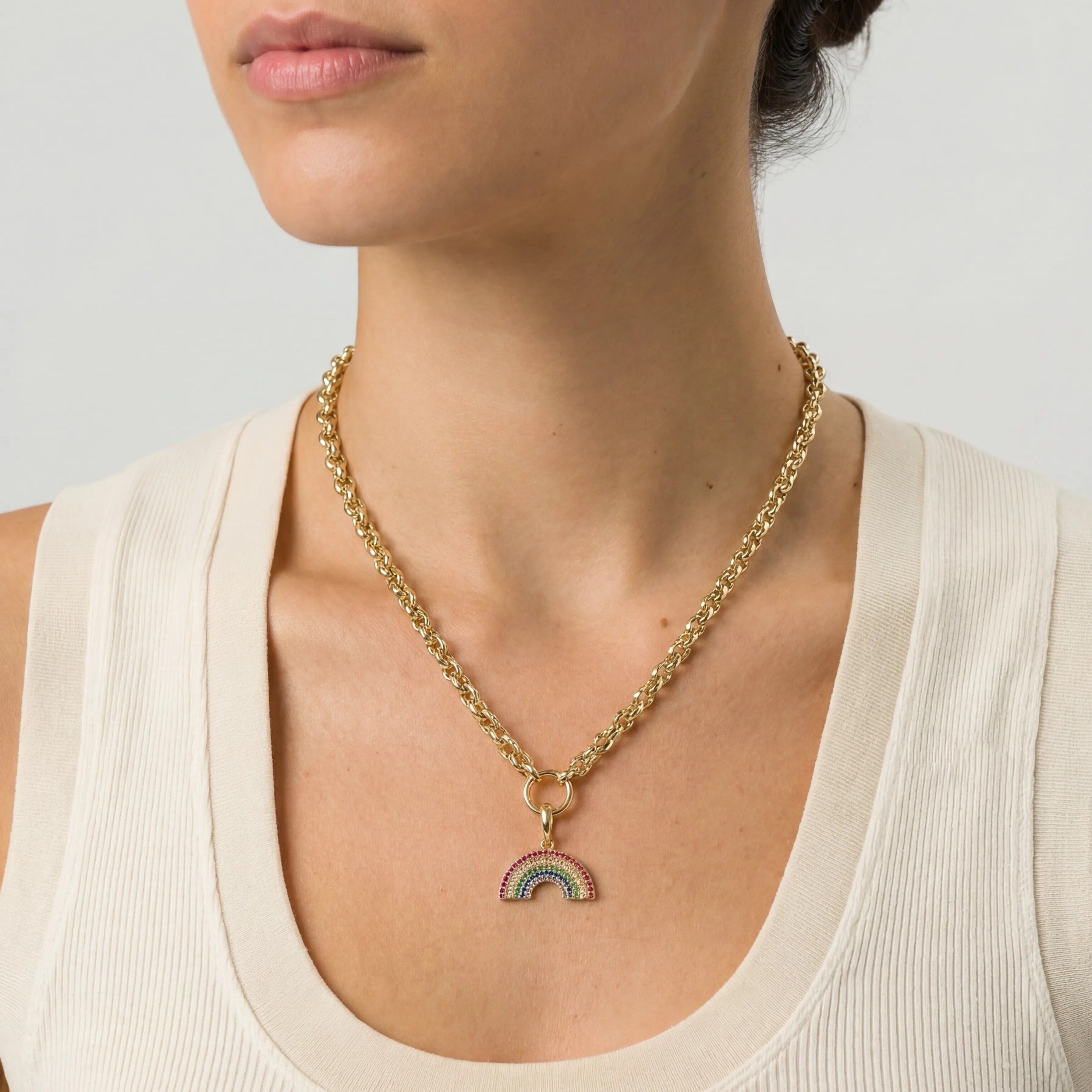 Large Token Rainbow Charm