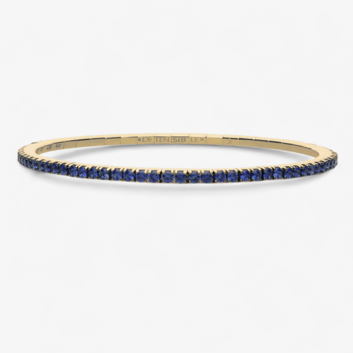Extensible Blue Sapphire Tennis Bracelet