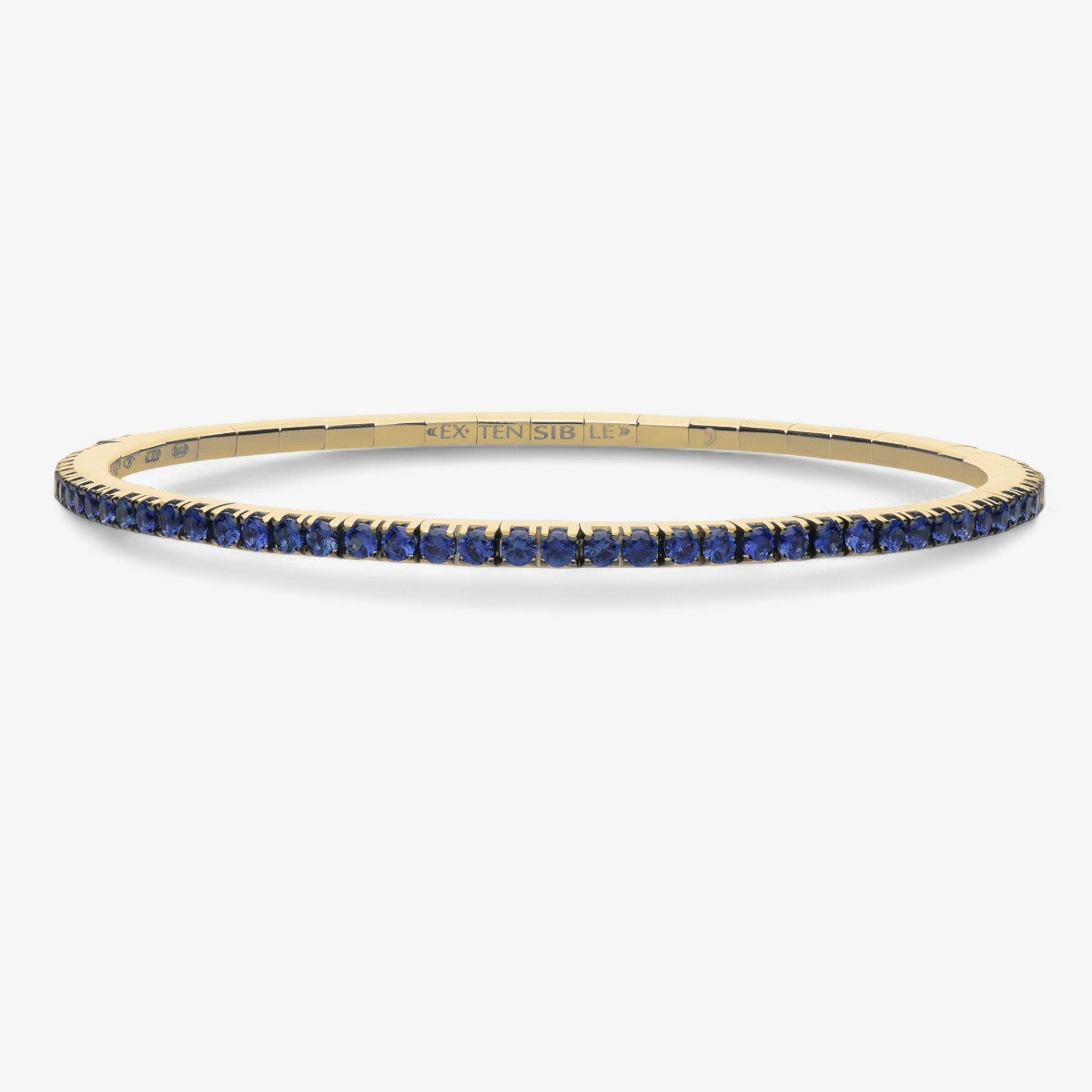 Extensible Blue Sapphire Tennis Bracelet