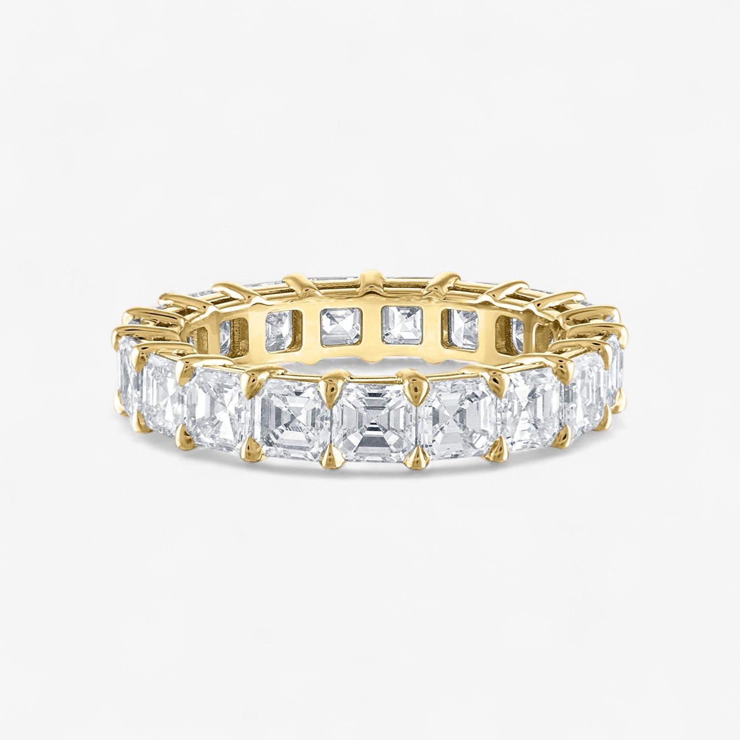 Asscher Diamond Eternity Band | Stephanie Gottlieb