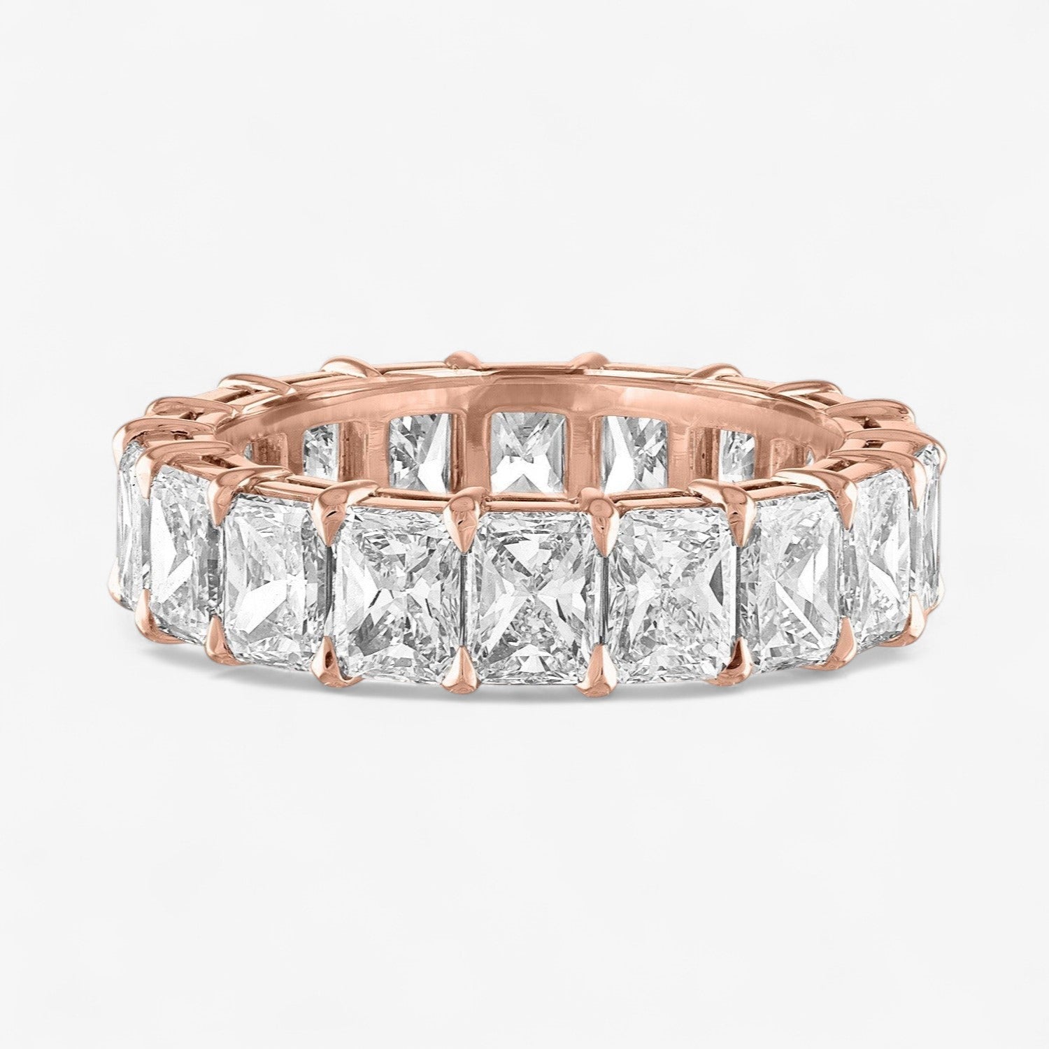 Asscher Diamond Eternity Band
