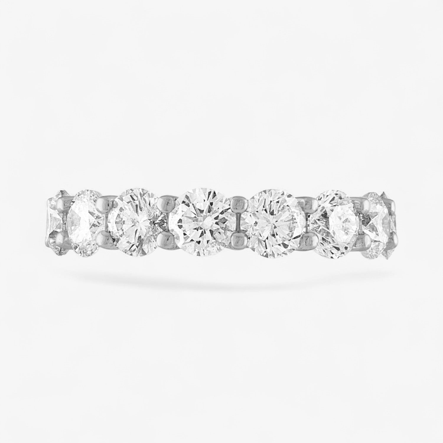Asscher Diamond Eternity Band