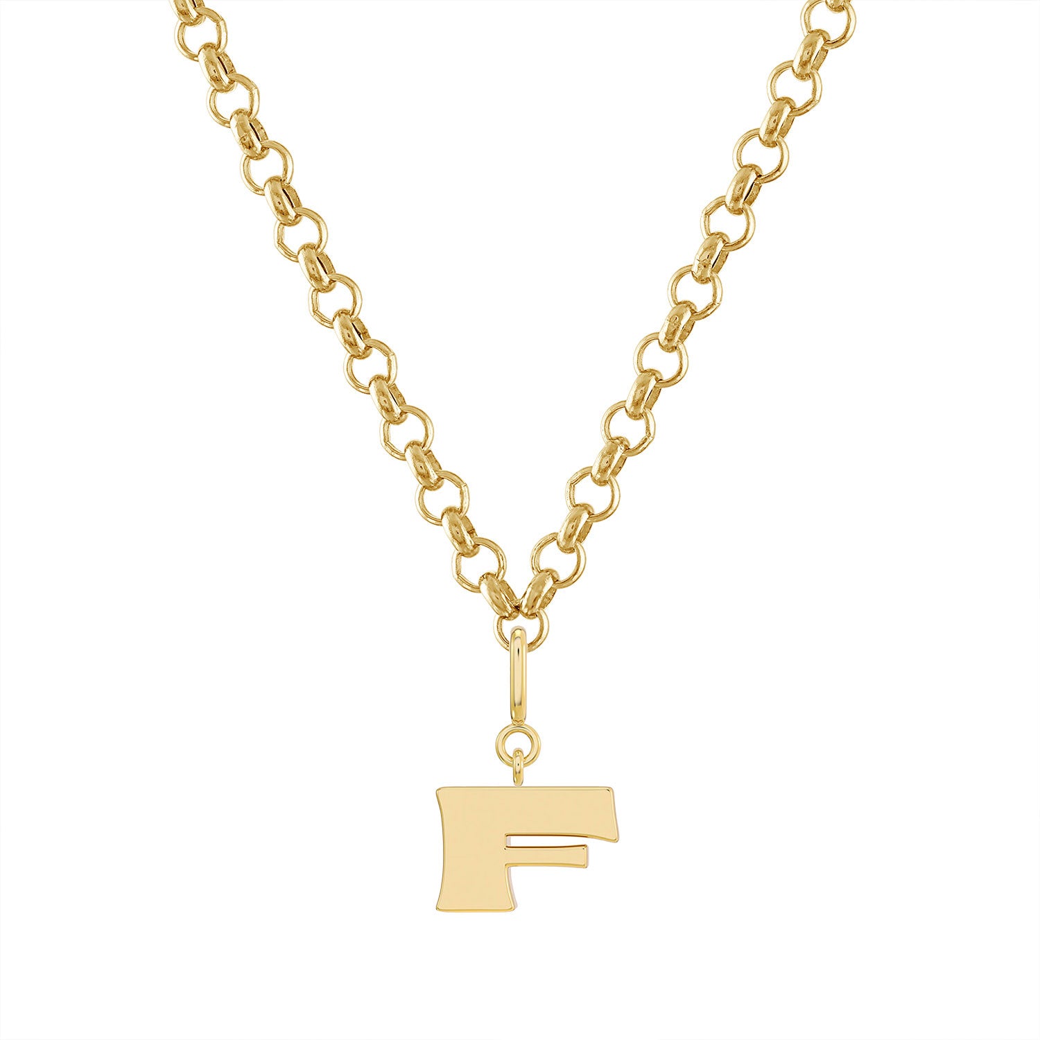 More is More Gold Letter Pendant