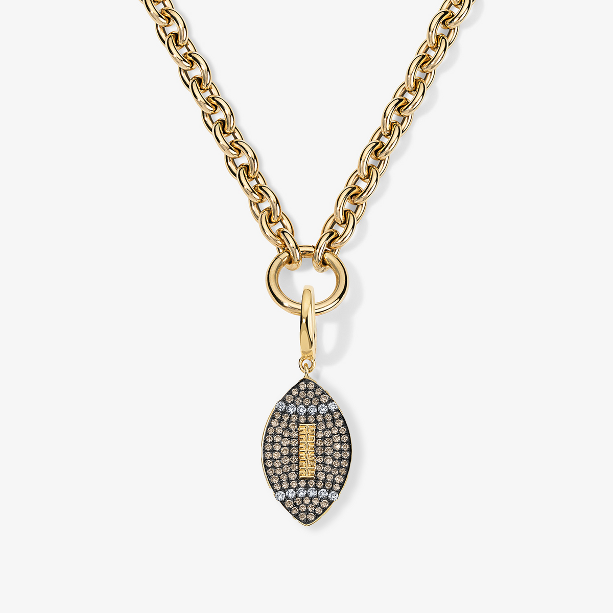 Large Token Football Charm