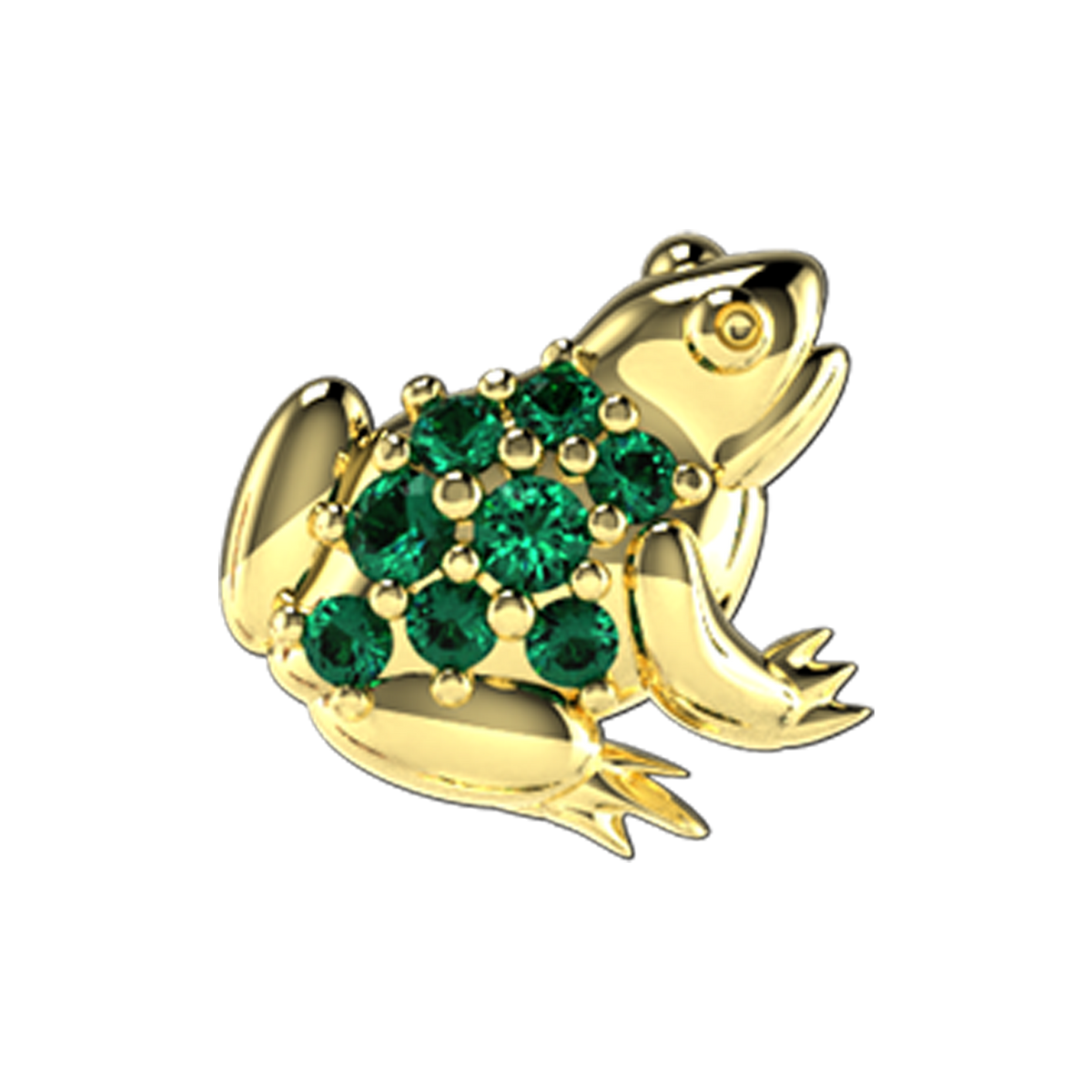 Pave Frog Slider Charm | Stephanie Gottlieb