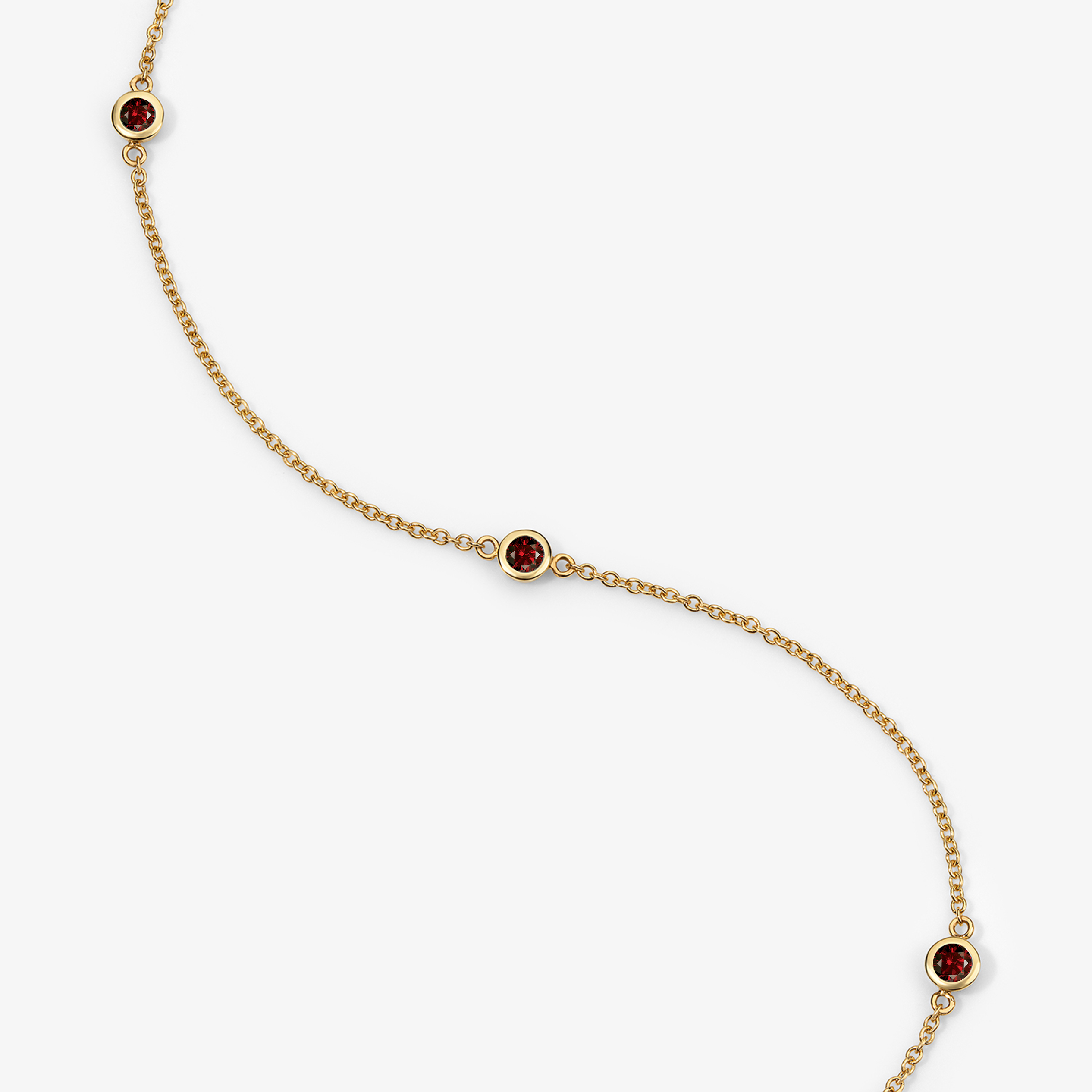 Margot Birthstone Bezel Anklet