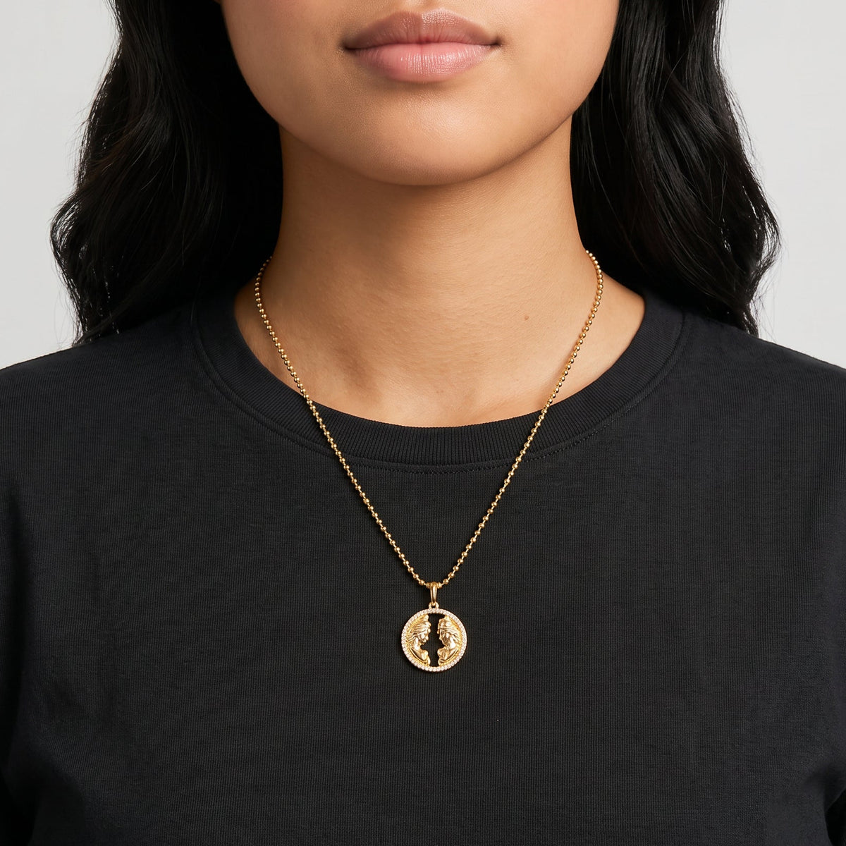 Token Zodiac Open Frame Gemini Pendant