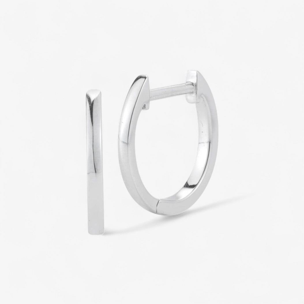 Ivy Gold Huggies 14K White Gold