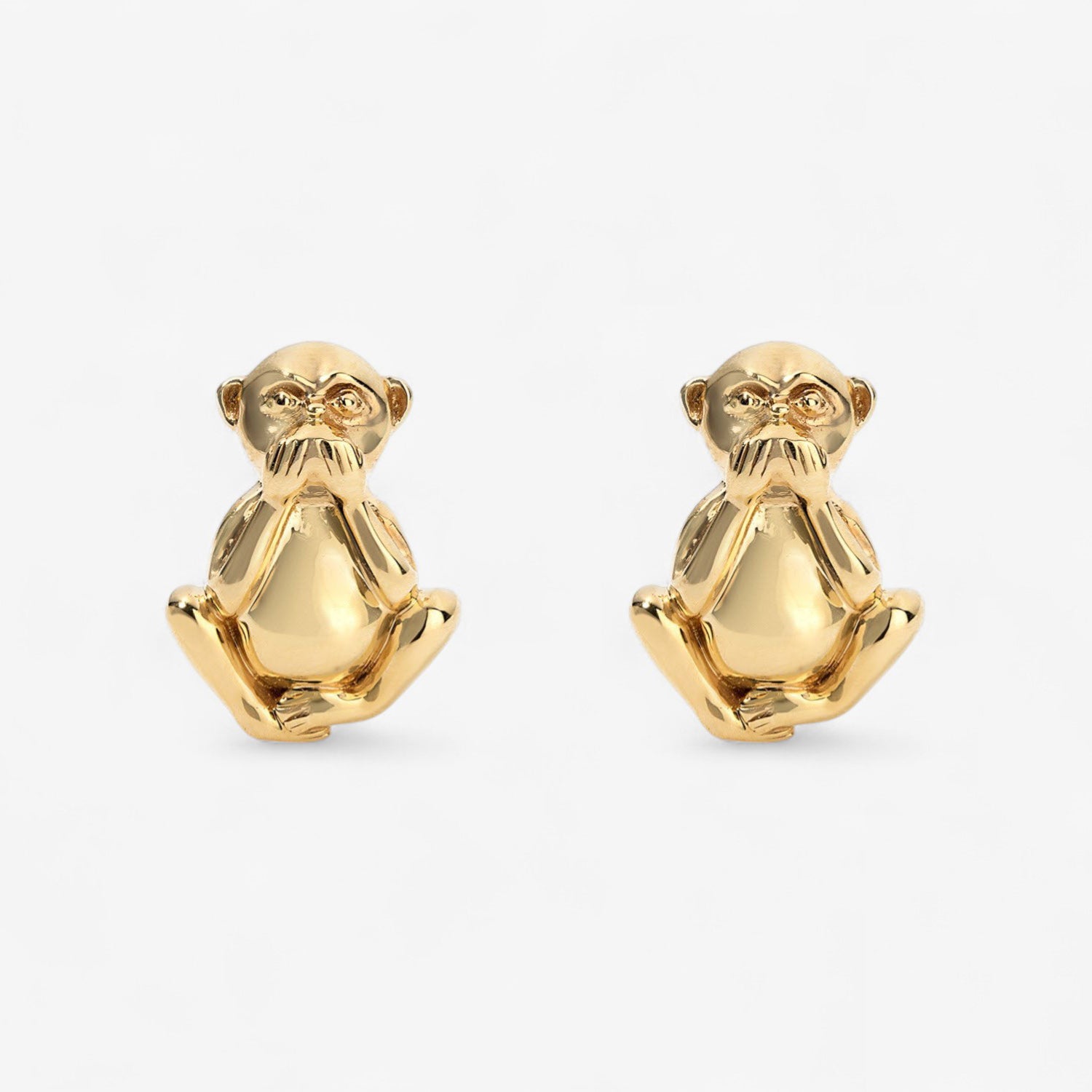 アクセサリー Monkey Monkey Stud Earrings | Gold Monkey Jewelry | Stephanie Gottlieb