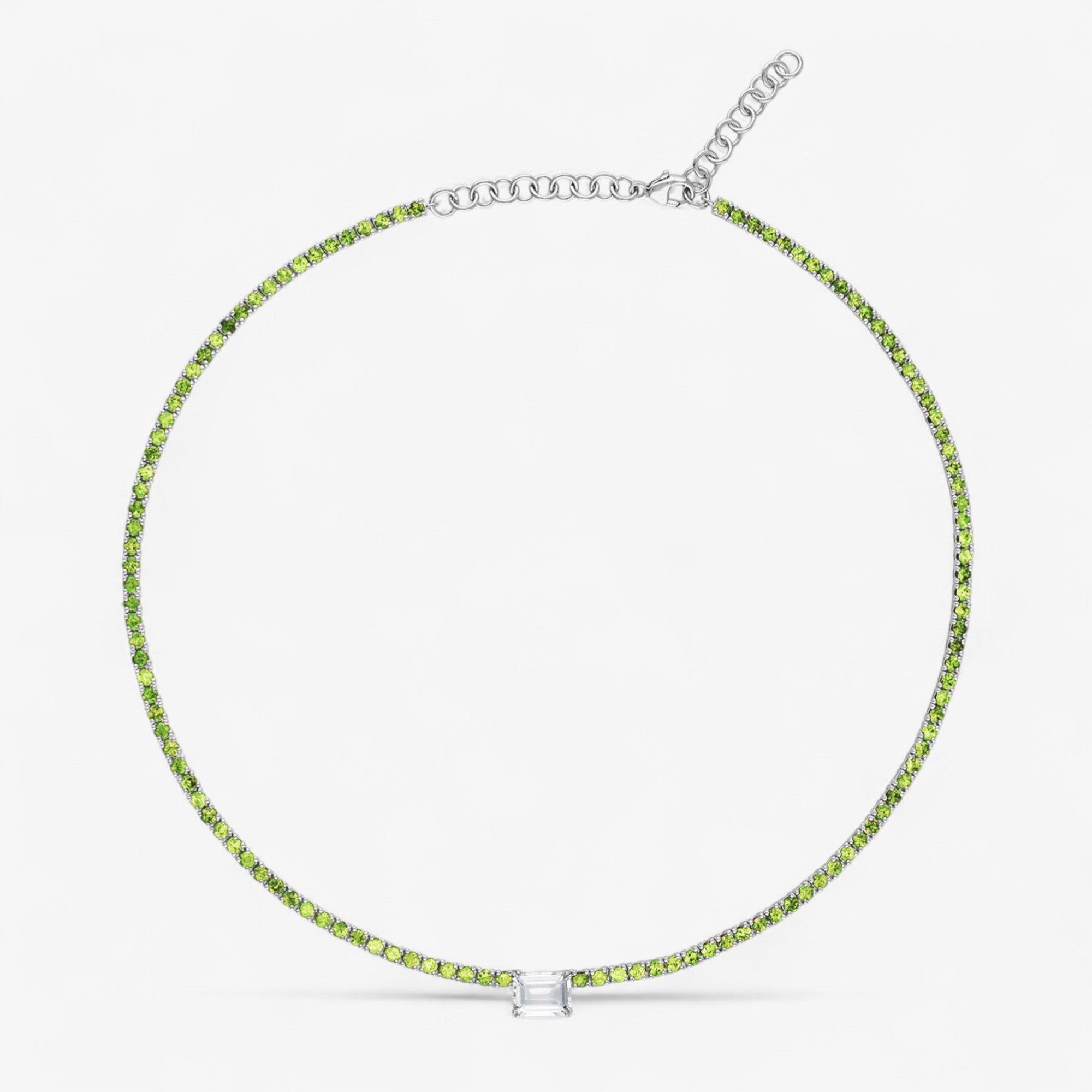 Green Tsavorite Emerson Tennis Choker