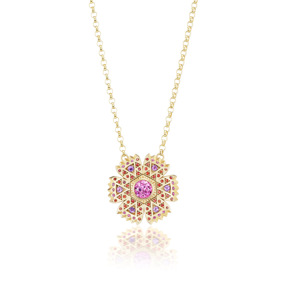 Petunia Gemstone Necklace