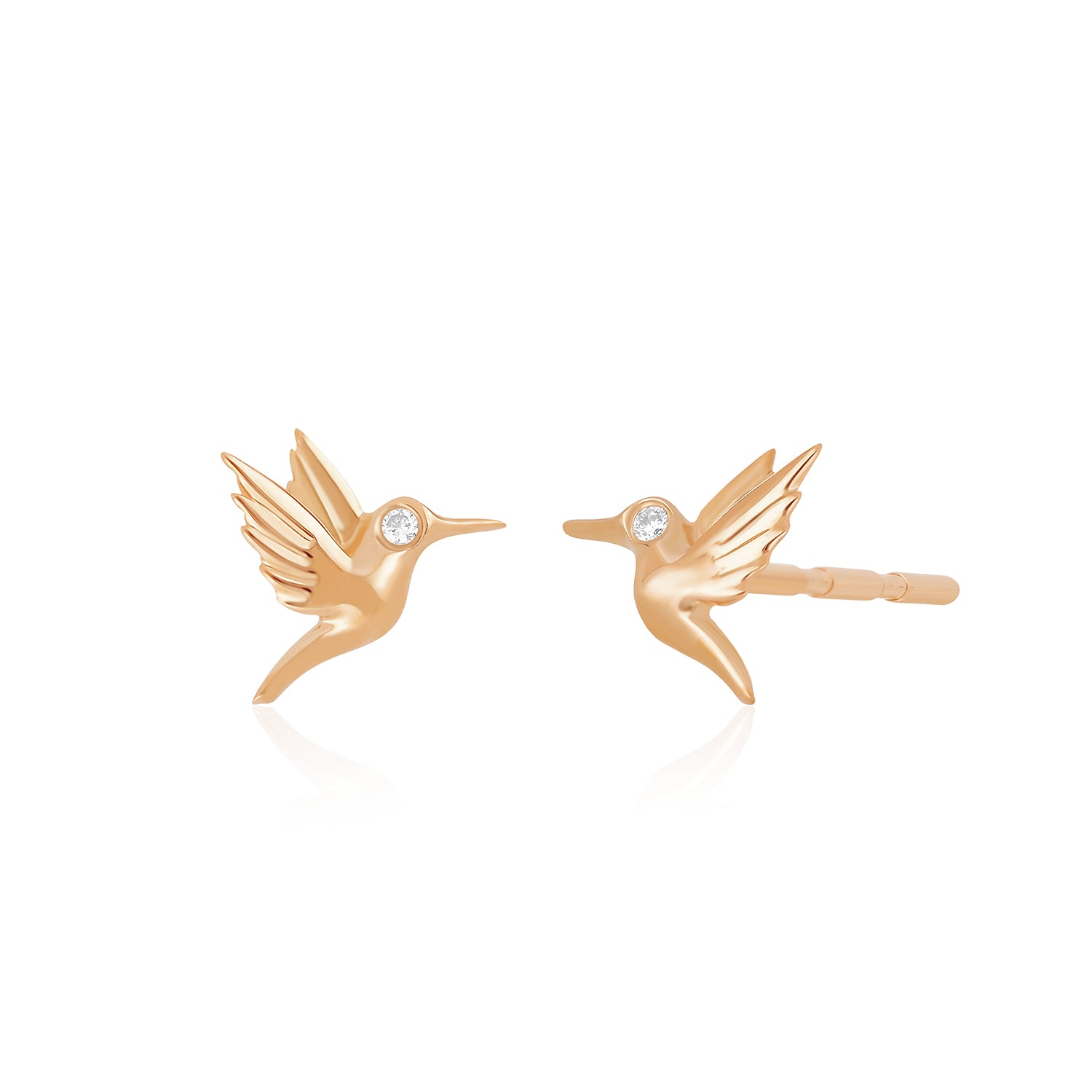 Mini Hummingbird Stud Earrings