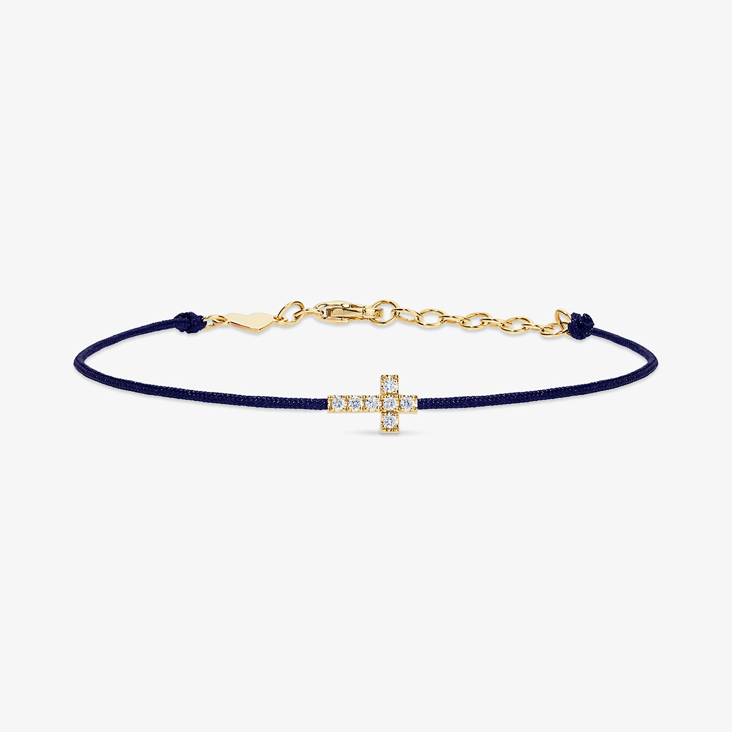 Token Cross I AM bracelet Navy Blue