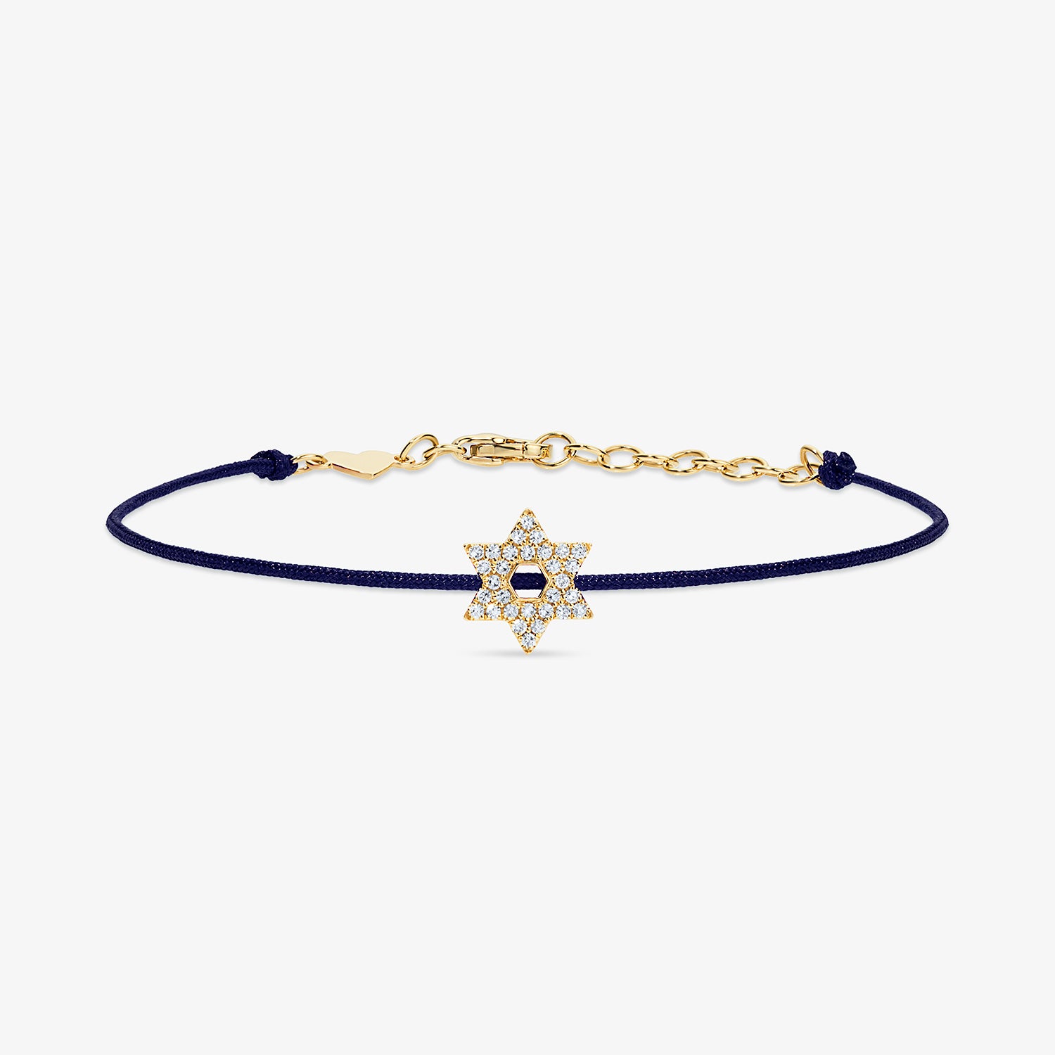 Token Star of David I AM bracelet Navy Blue