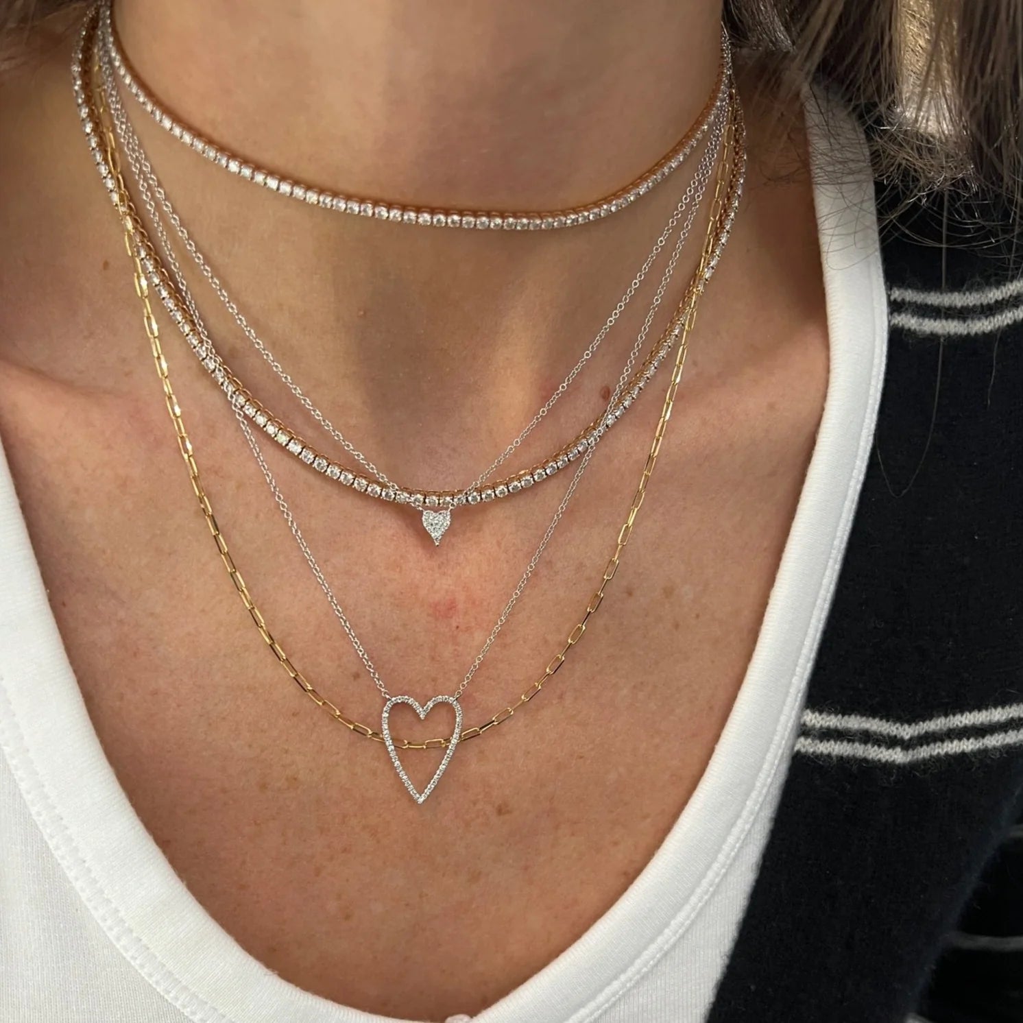 Jennifer Meyer Yellow Gold and Turquoise Mini Heart Necklace | Harrods UK