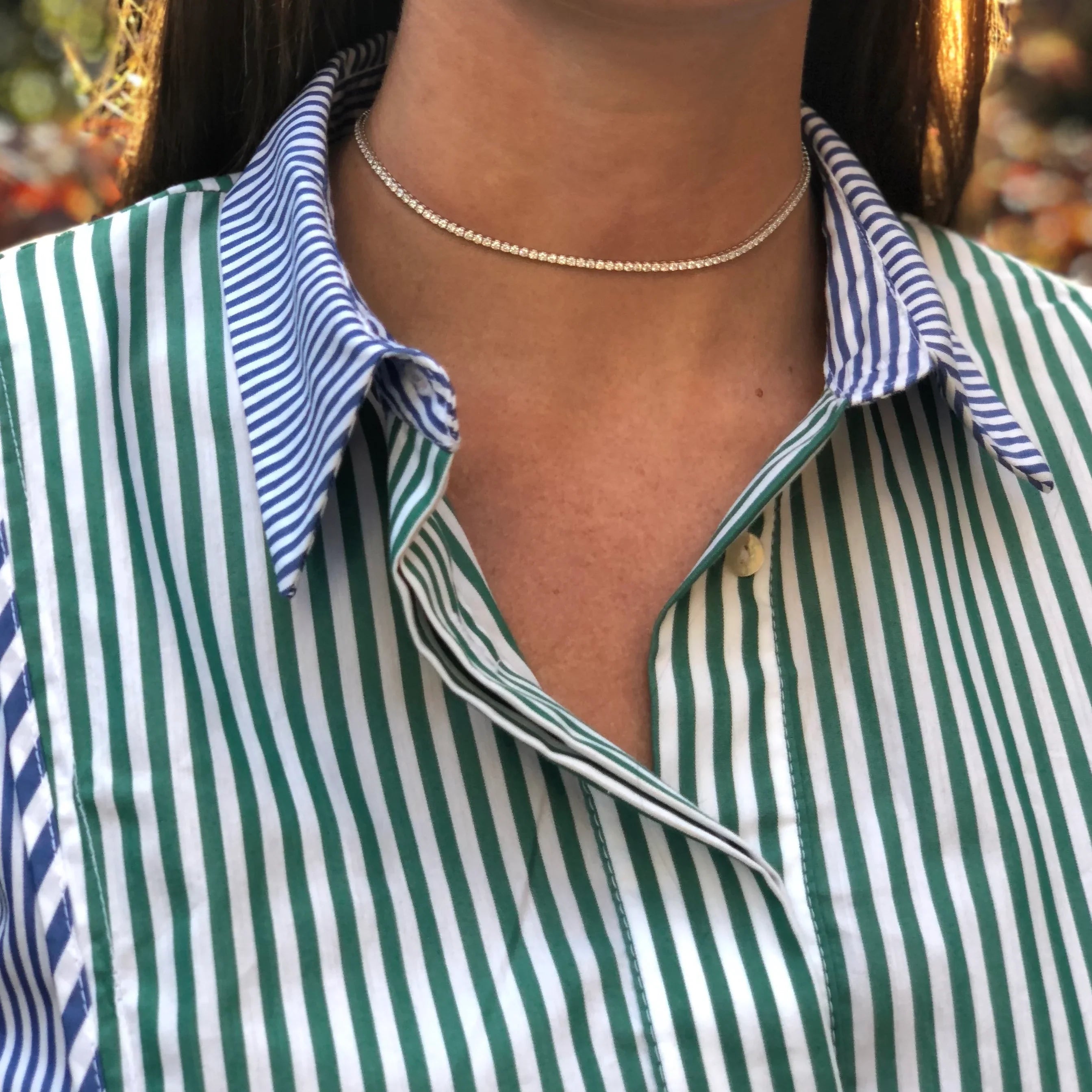 Diamond Tennis Choker in Rose Gold