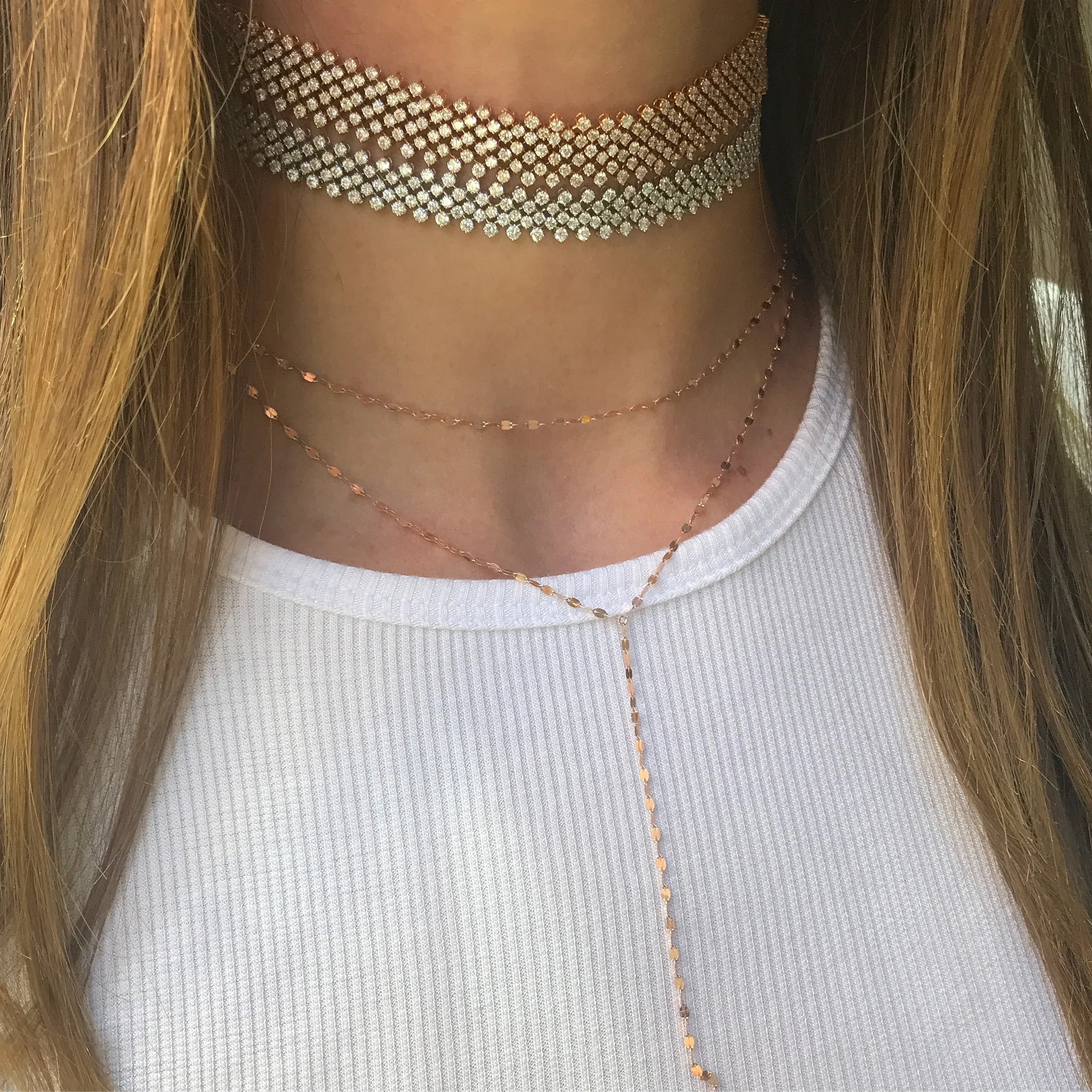 Choker y necklace discount