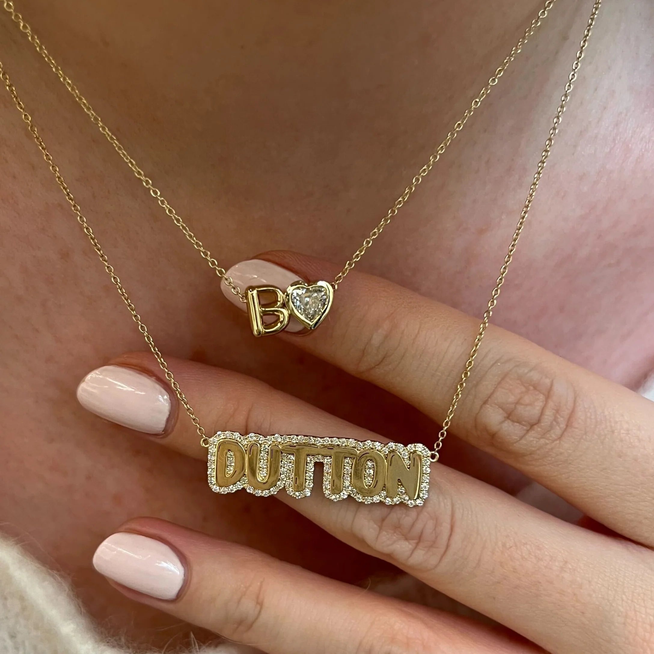 Diamond bubble 2025 letter chain