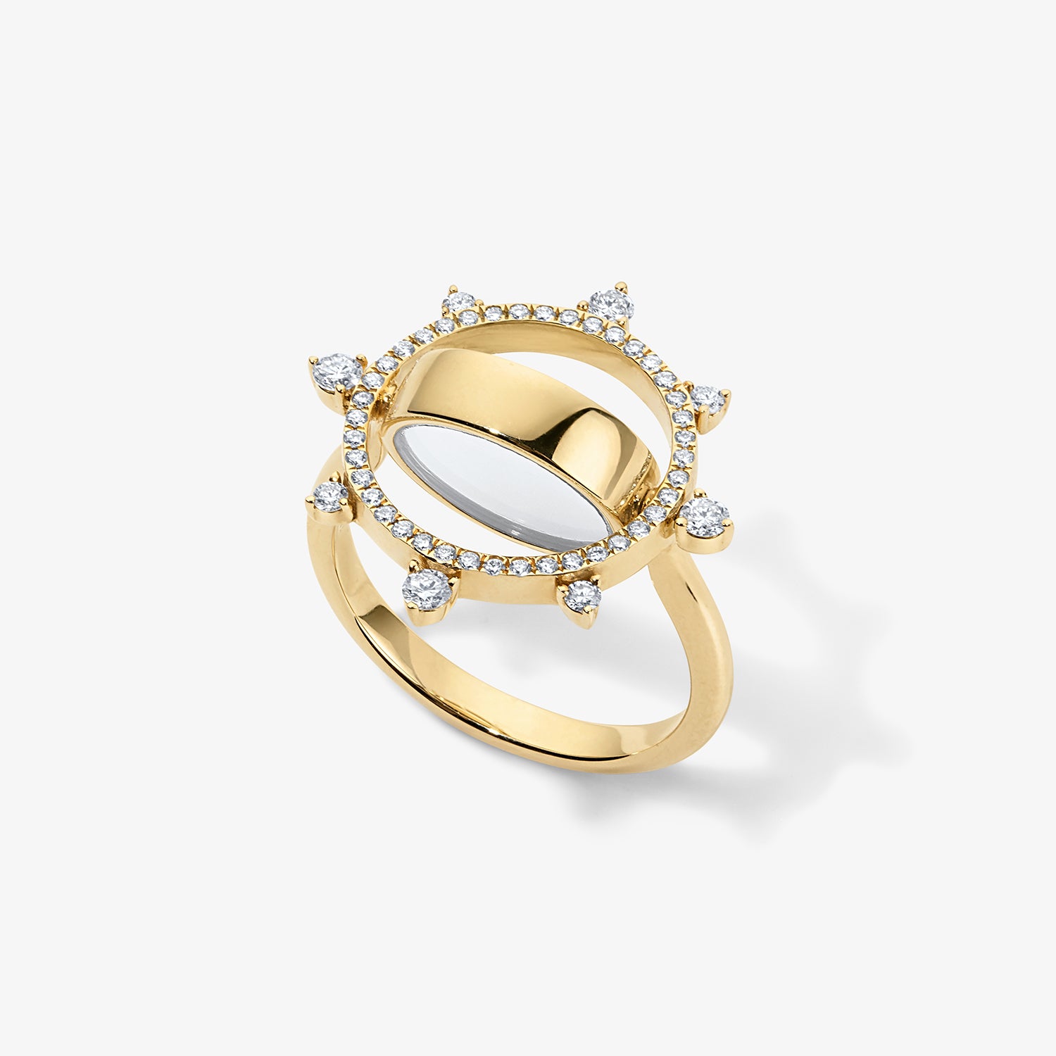Kelly Monogram Spinner Ring