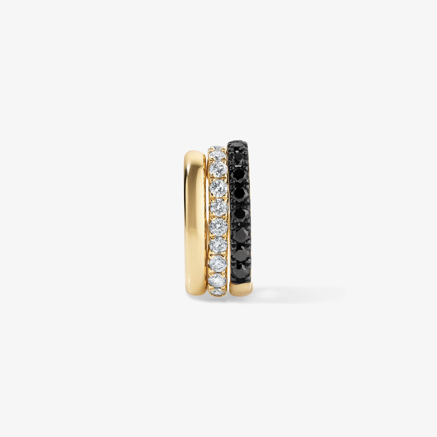 Ivy Black Diamond Ear Cuff
