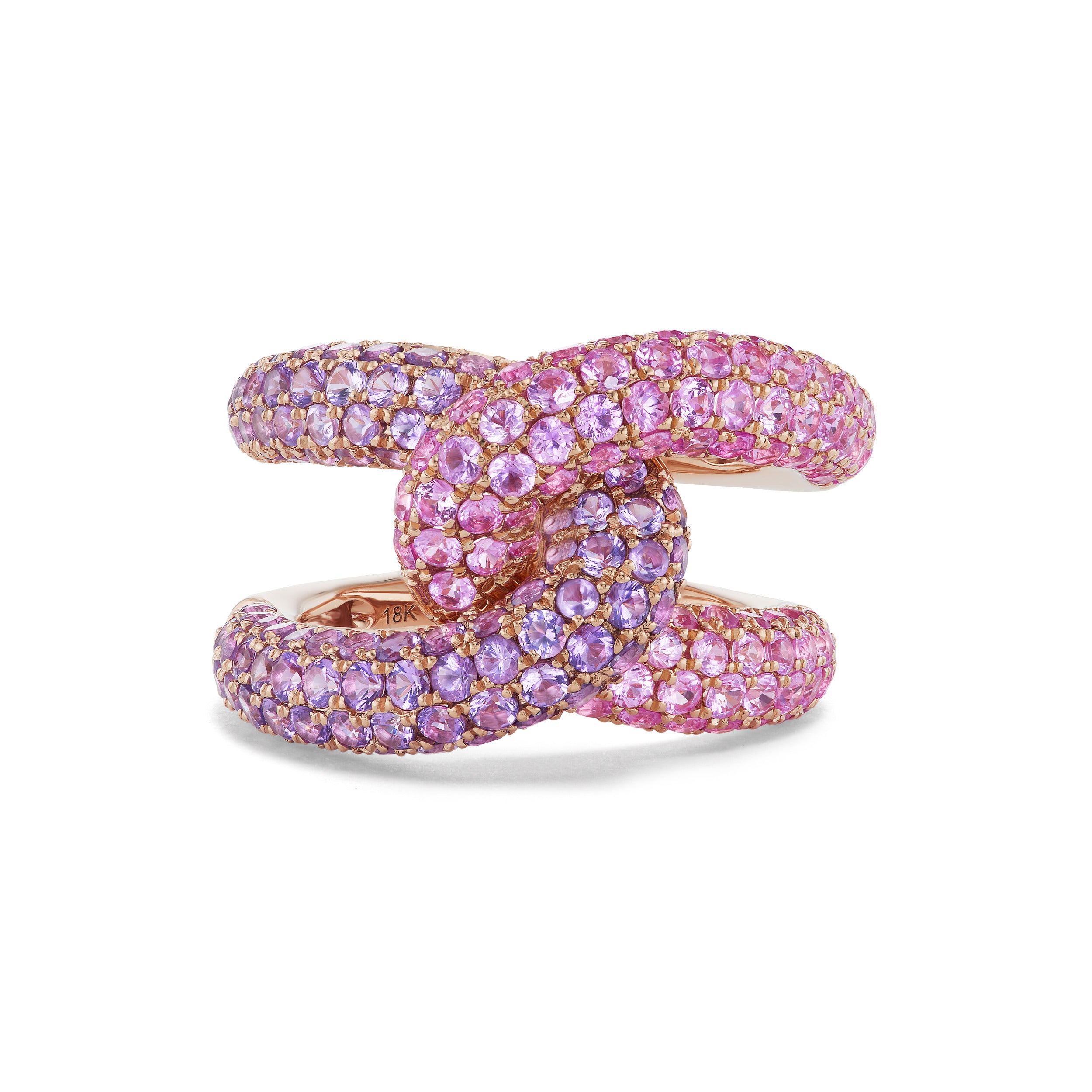 Gemstone Intertwin Ring