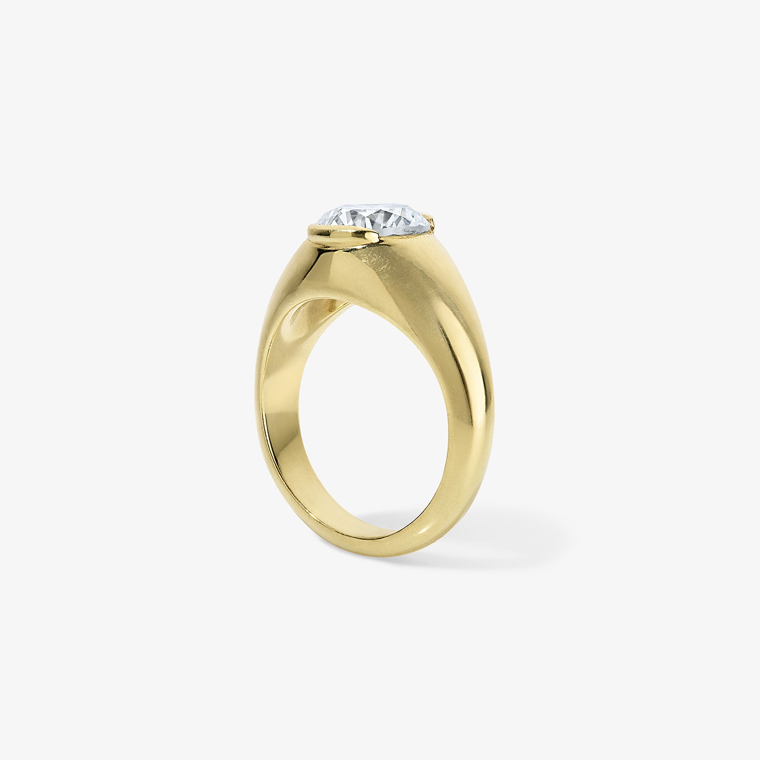 2.20ct Old Mine Cut Gypsy Ring